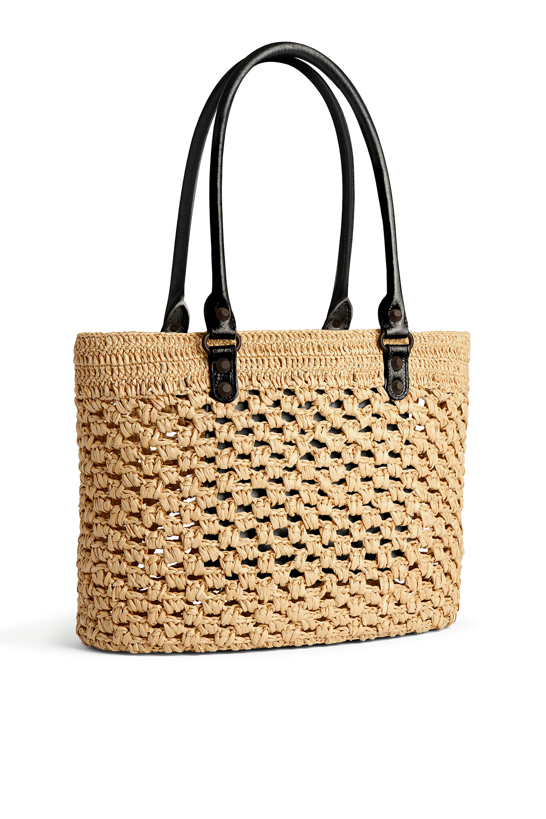 Le City Raffia Basket Bag