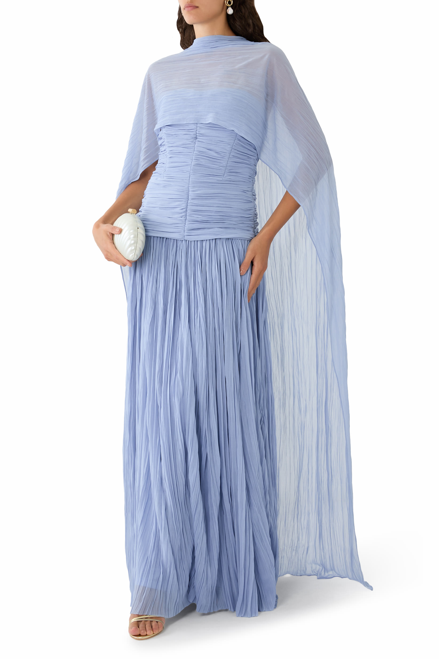 Genoa Crinkle Jersey Cape