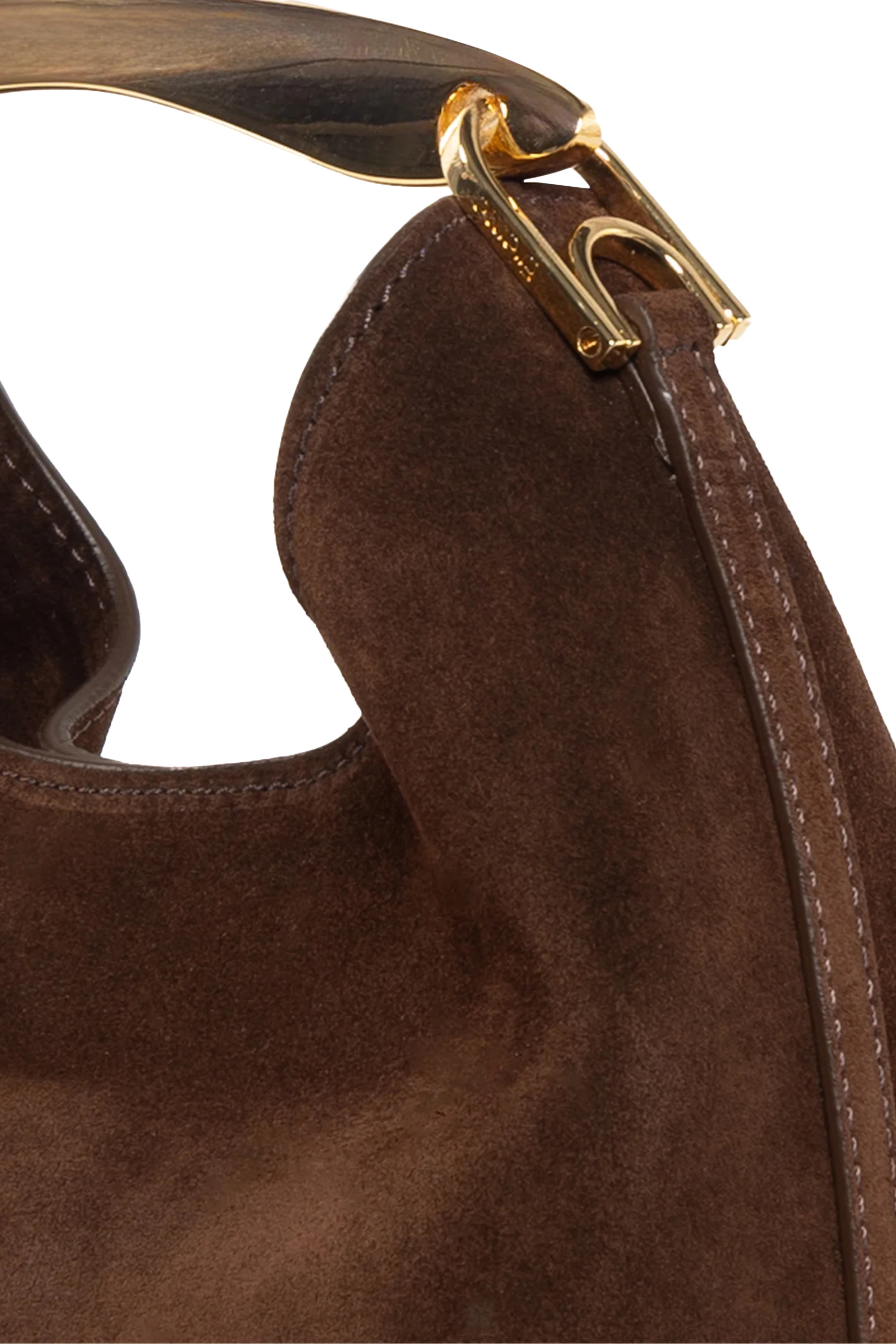 Small Boomerang Suede Bag
