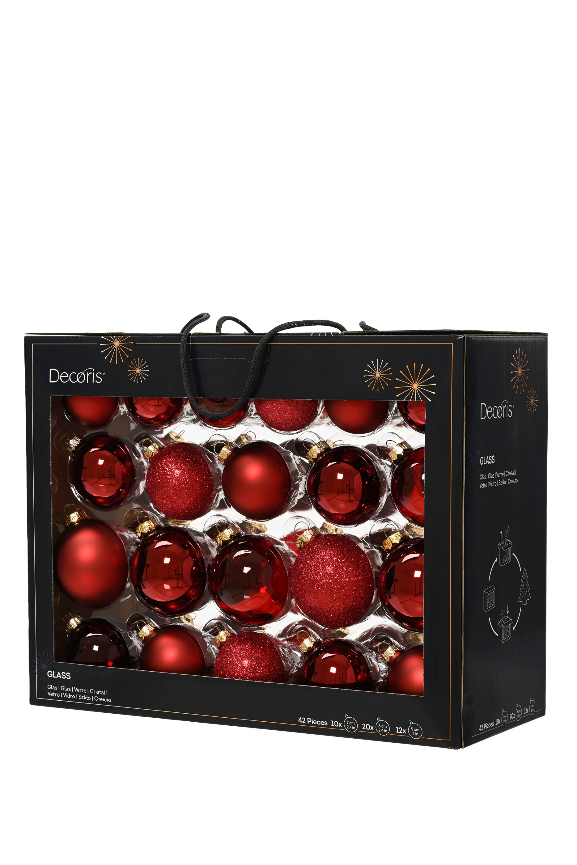 Holiday Baubles, Set of 42