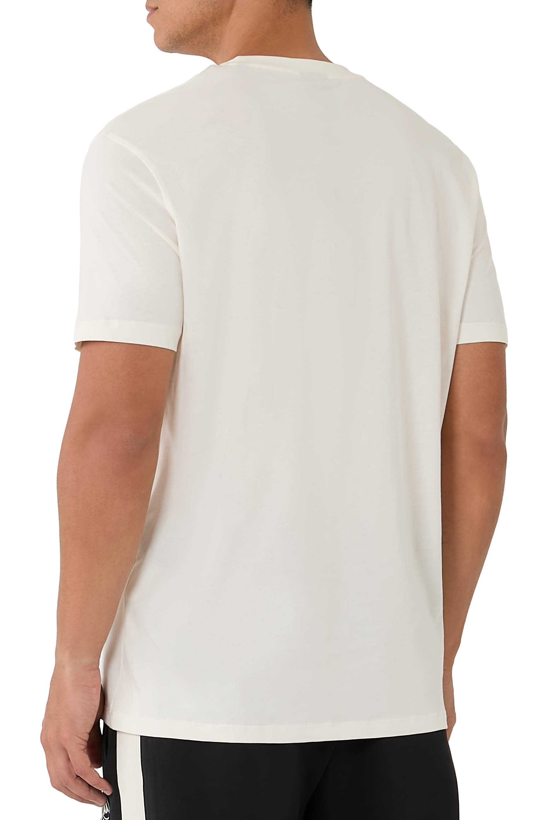 AX Logo Cotton-Jersey T-Shirt