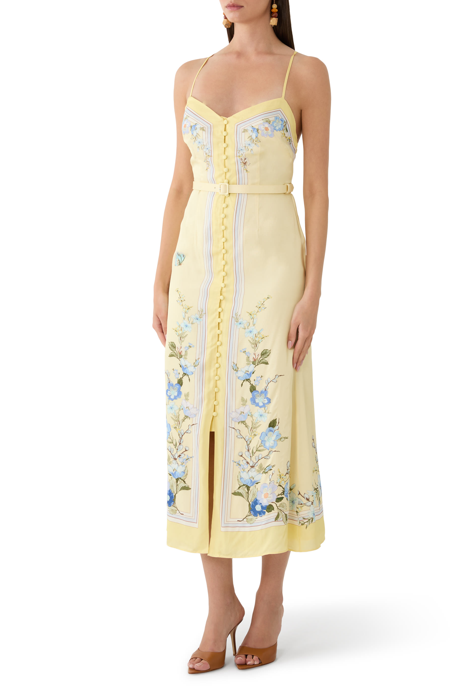 Floral Midi Dress