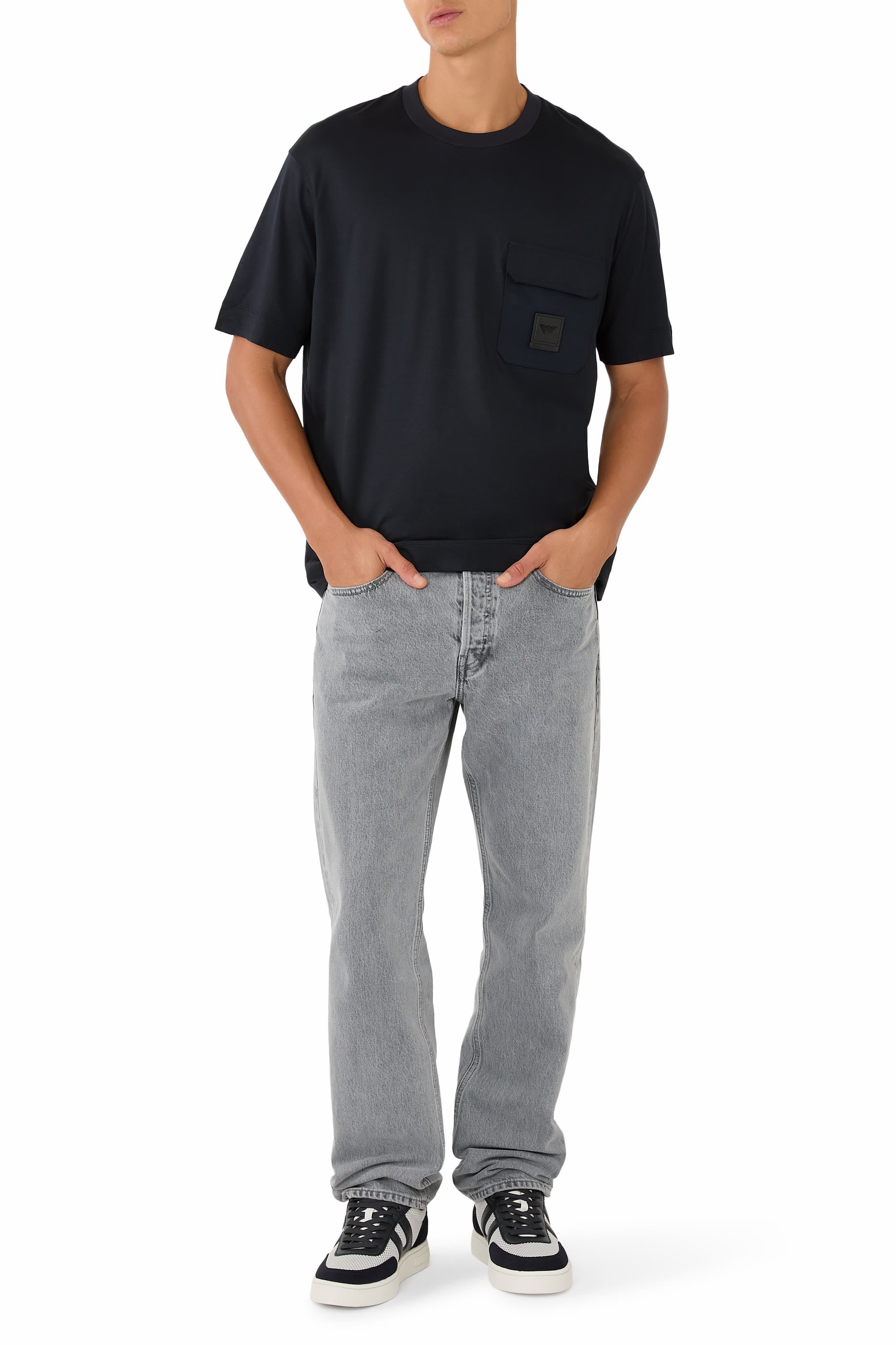 Logo Patch Pocket Regular Fit T-Shirt