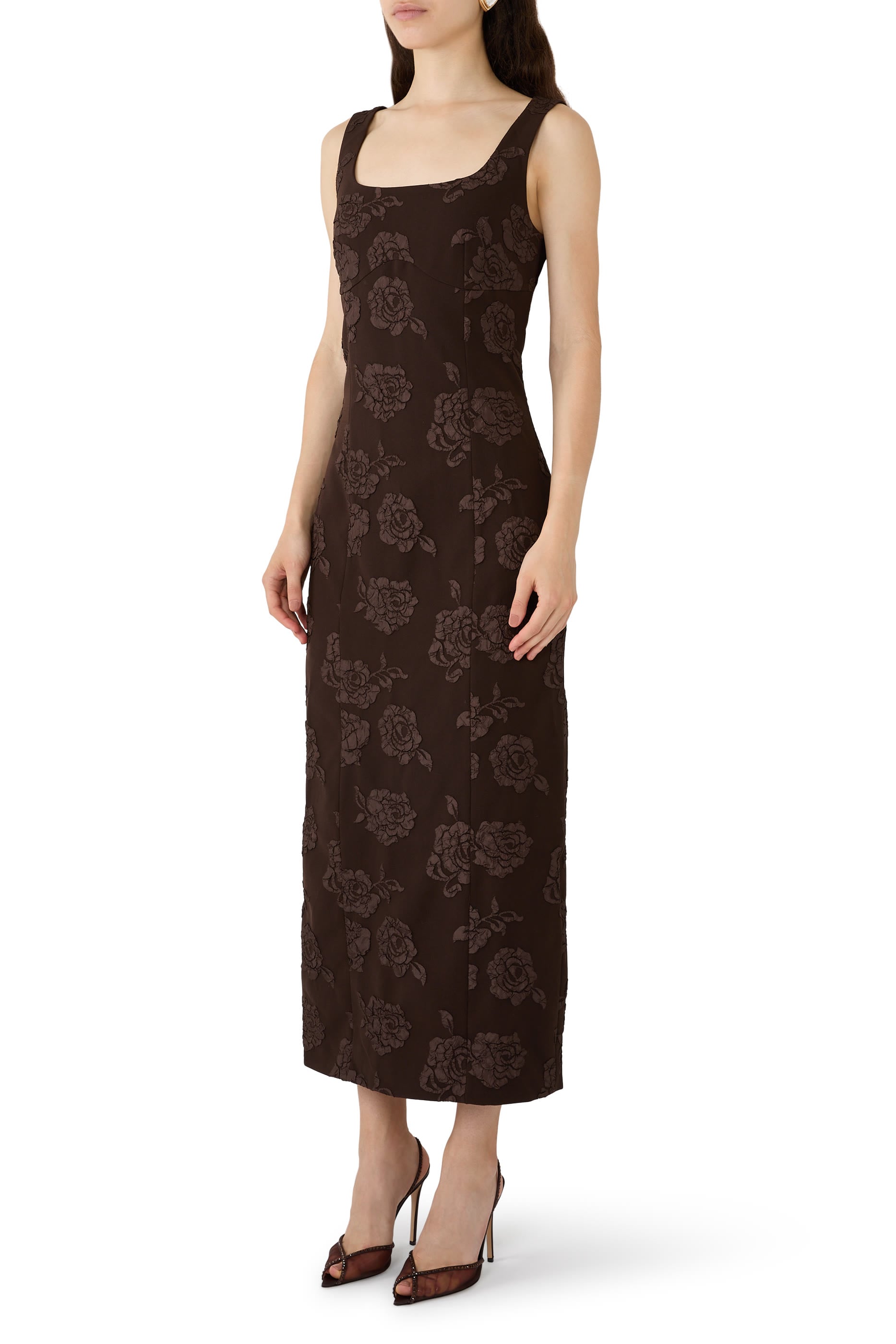Jacquard Sleeveless Dress
