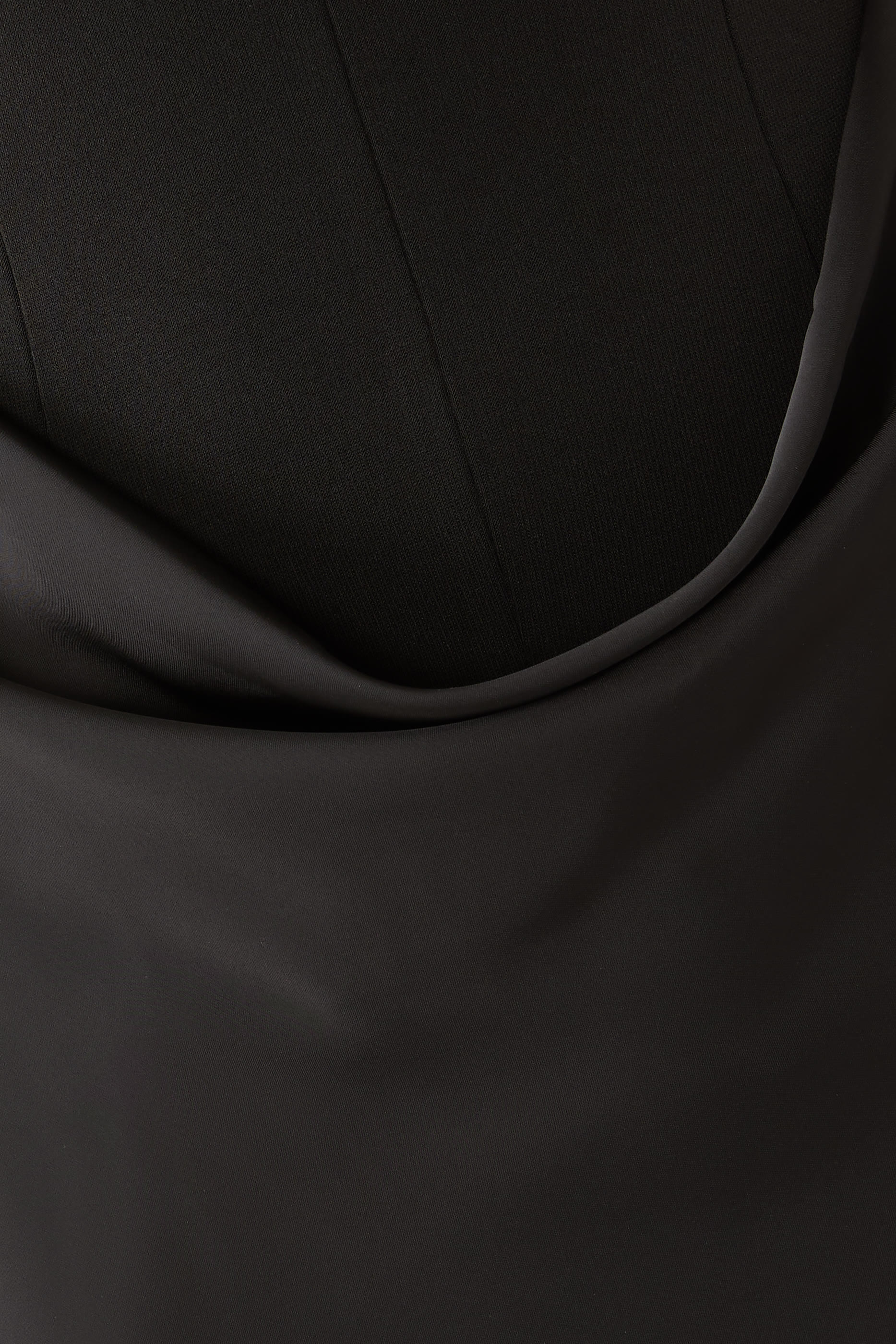 Capsleeve Draped Maxi Dress