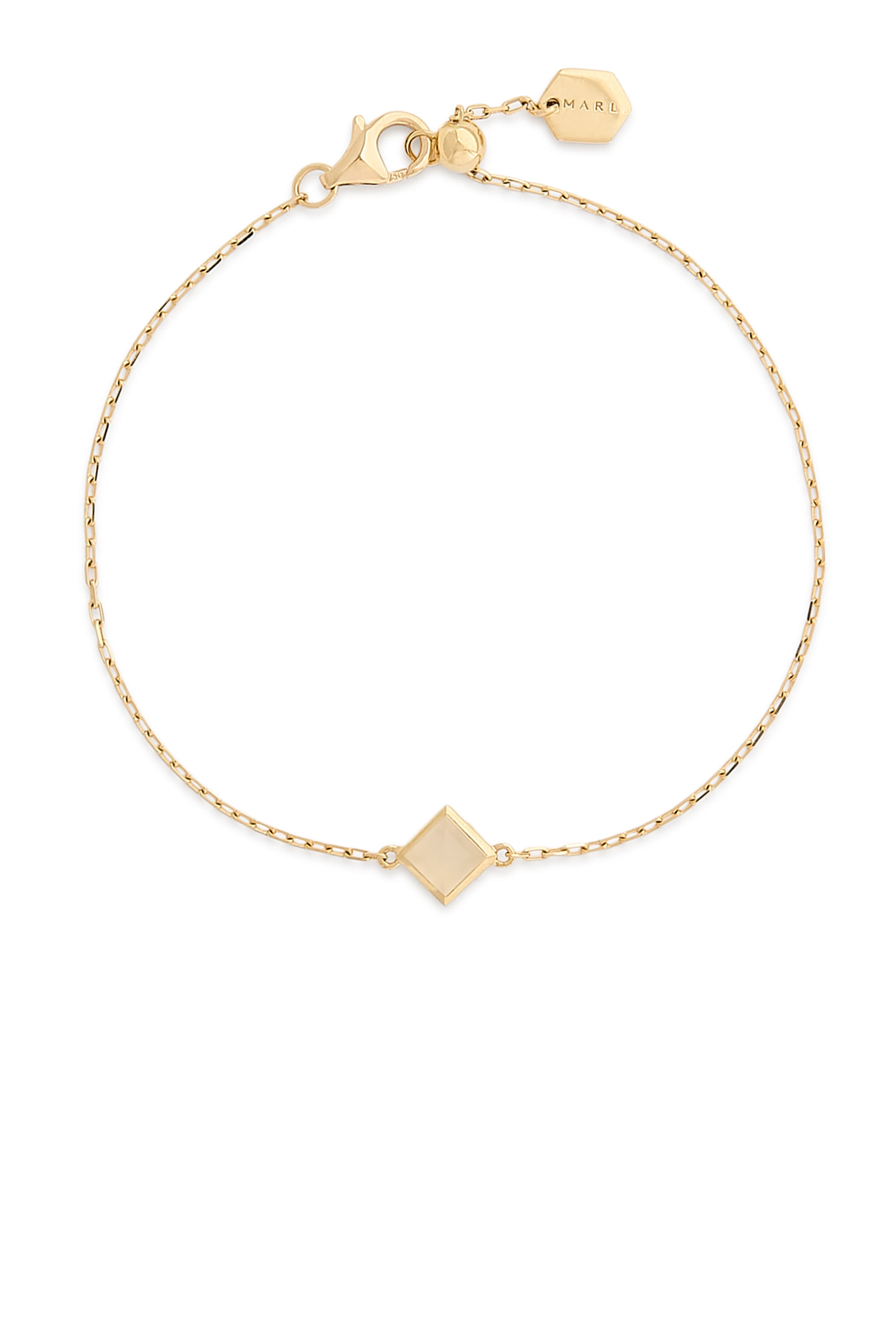 Cleo Pyramid Bracelet, 18k Yellow Gold