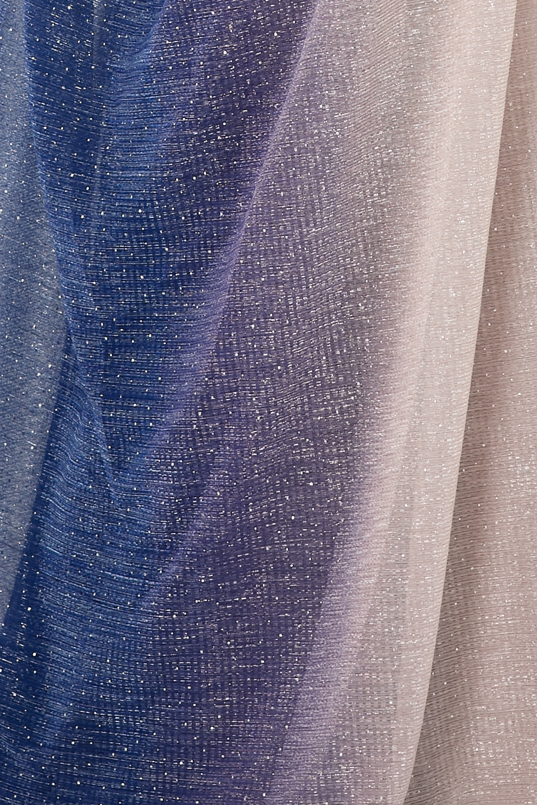 Cape Gown in Metallic Voile