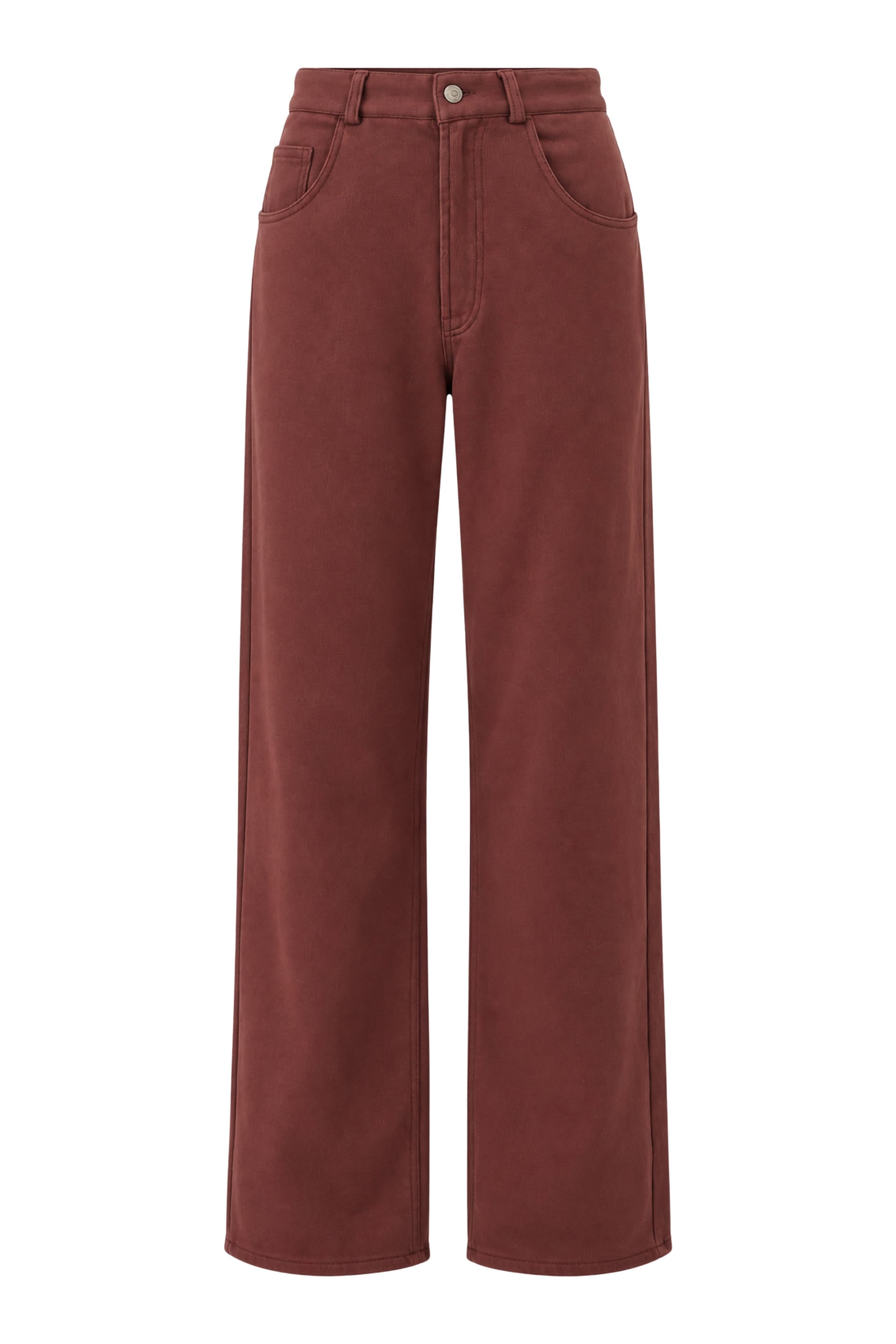 Raw-Edge Legs Trousers