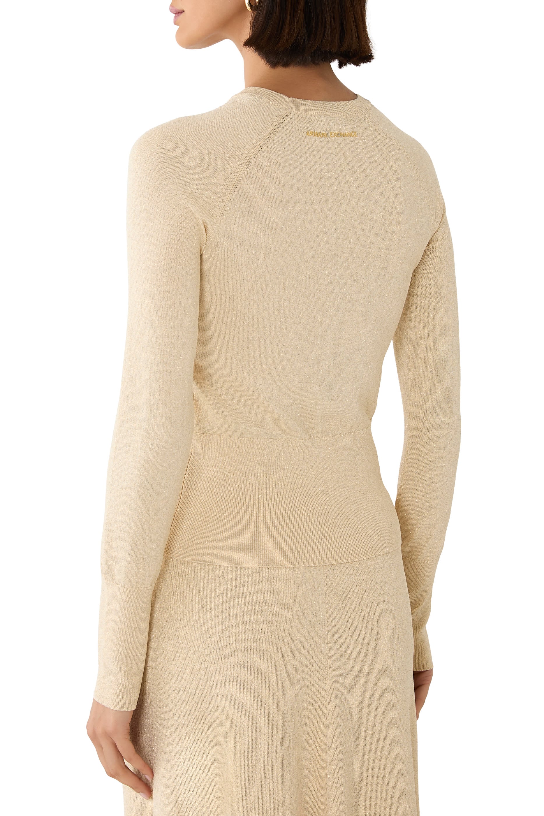 Metallic Recycled Viscose Knit Pullover