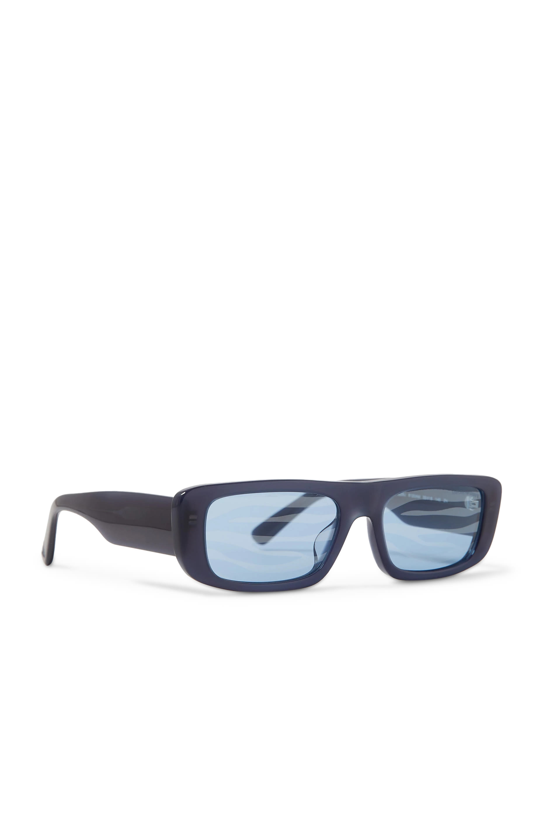 Leopard Print Rectangular Sunglasses
