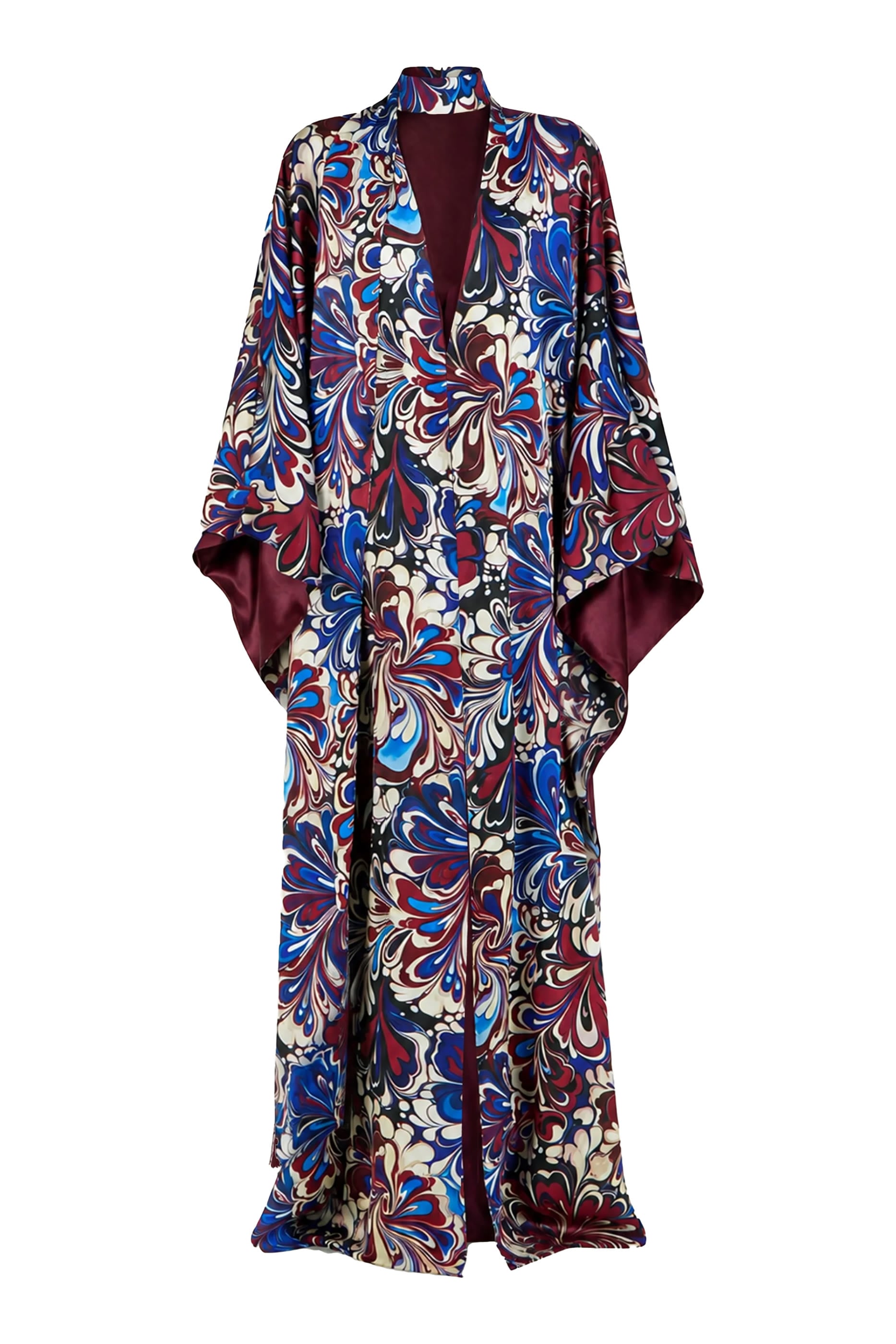 Kira Kaftan Mizutama Marble Claret