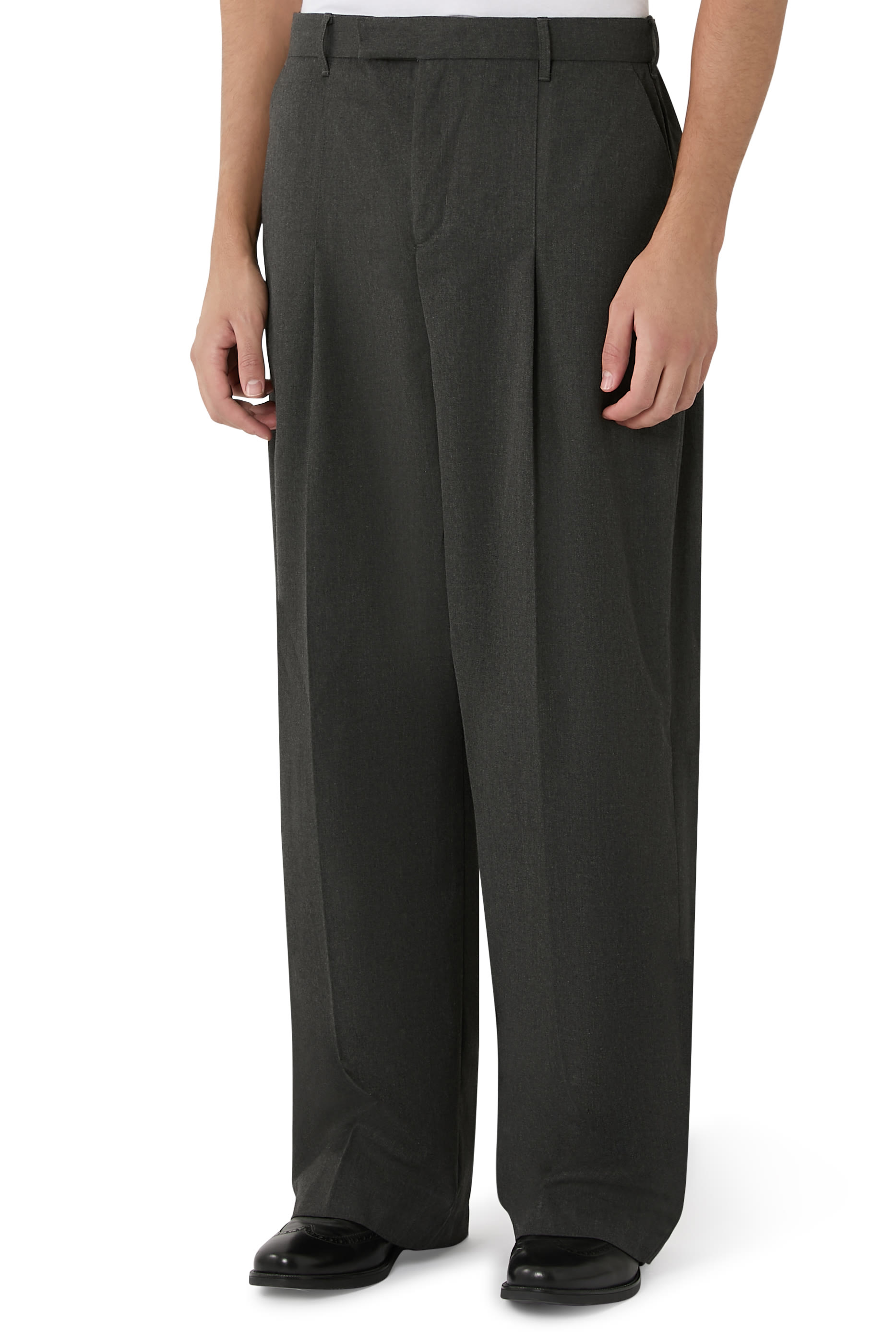 Tailored Wide-Leg Trousers