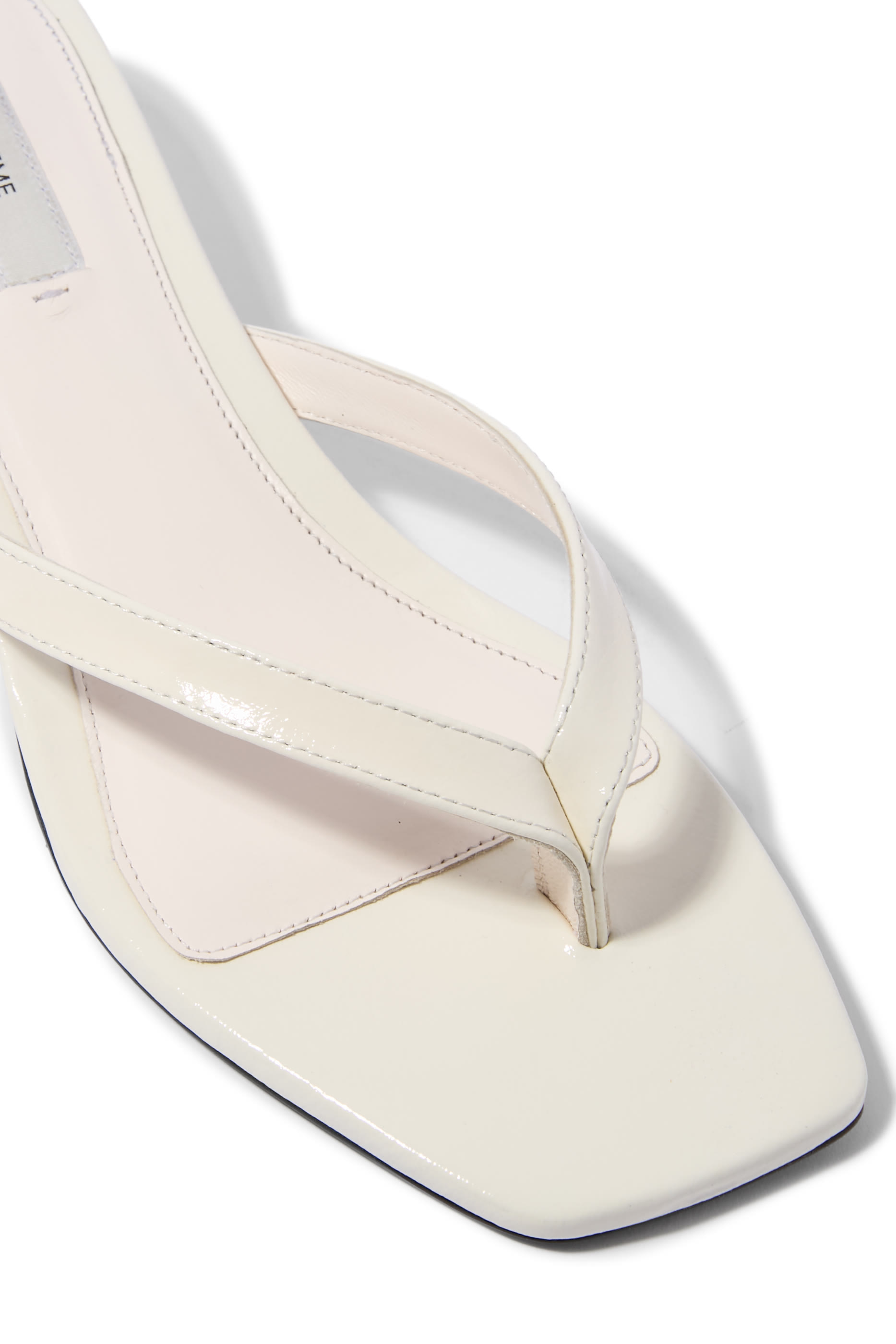 Croco-Embossed Flip Flops 35