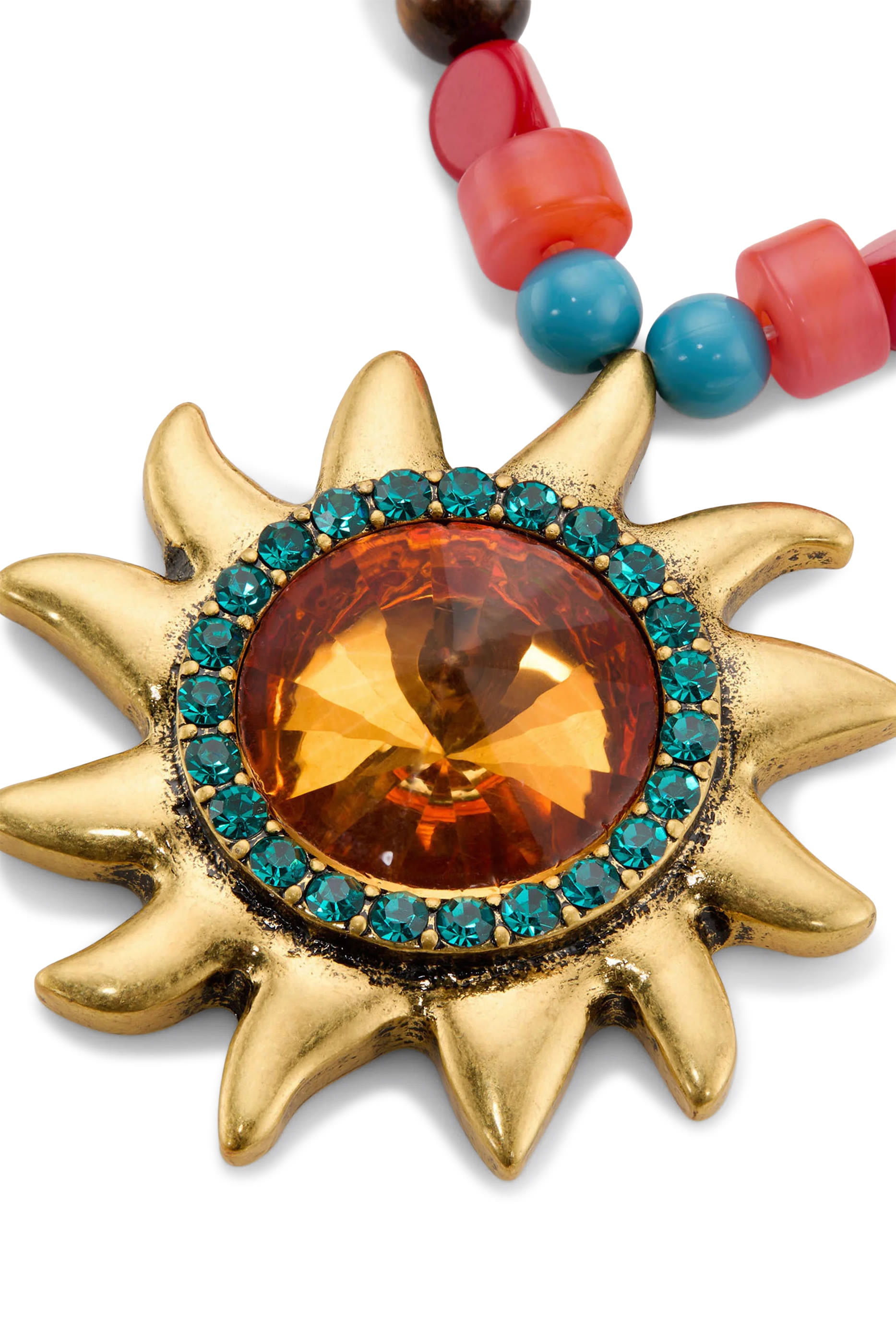 Sun Necklace, Cubic Zirconia