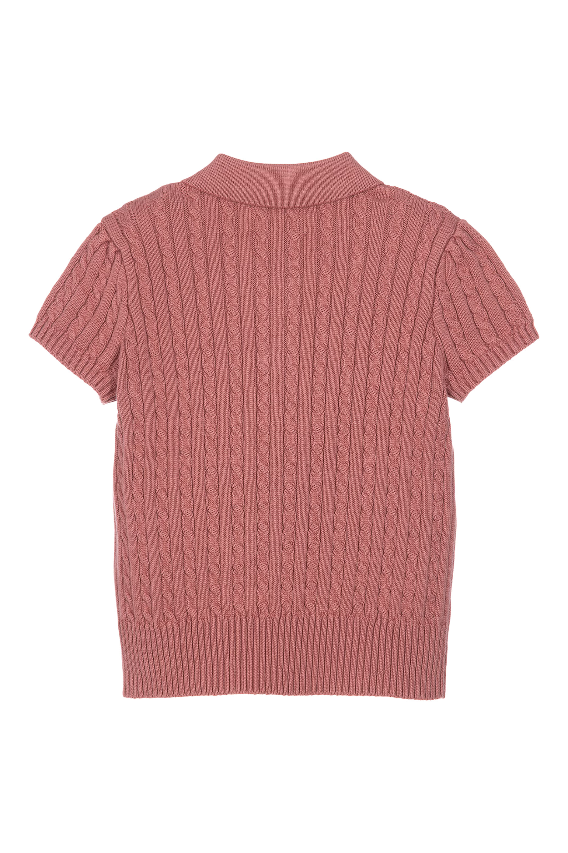 Kids Logo Mini-Cable Polo Sweater