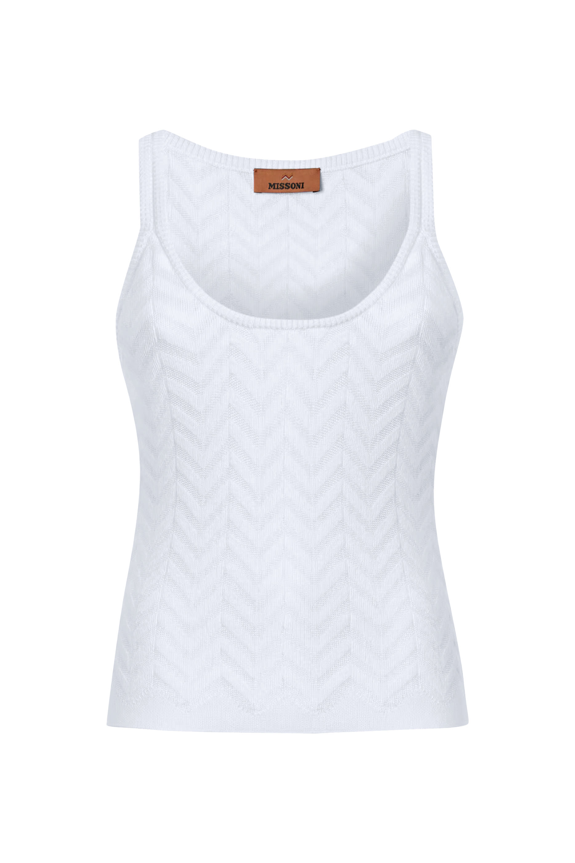 Stretch Chevron Tank Top