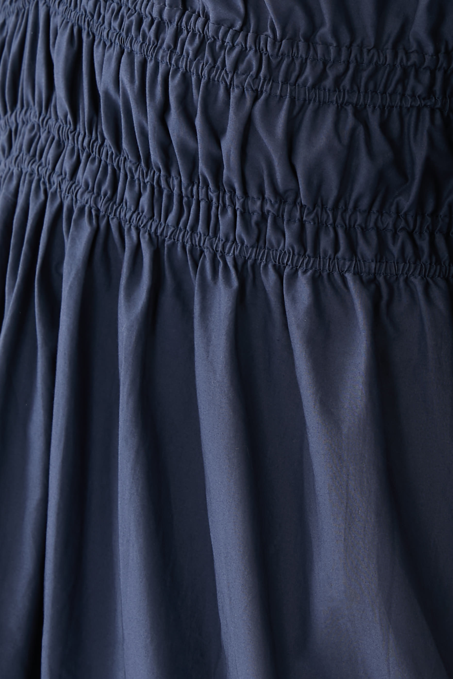 Shirred Plunge Button Dress