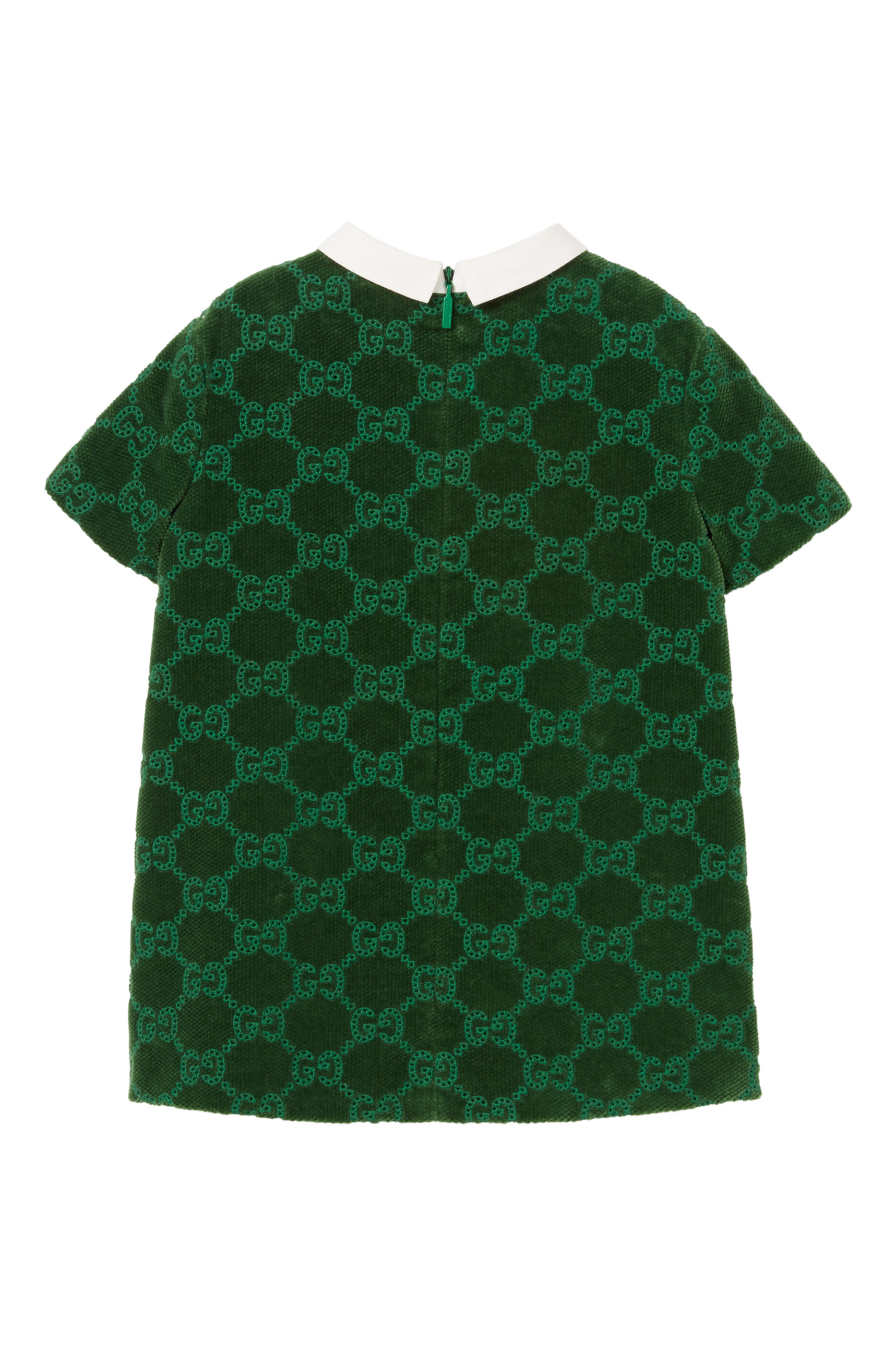 Kids GG Cotton Velvet Dress