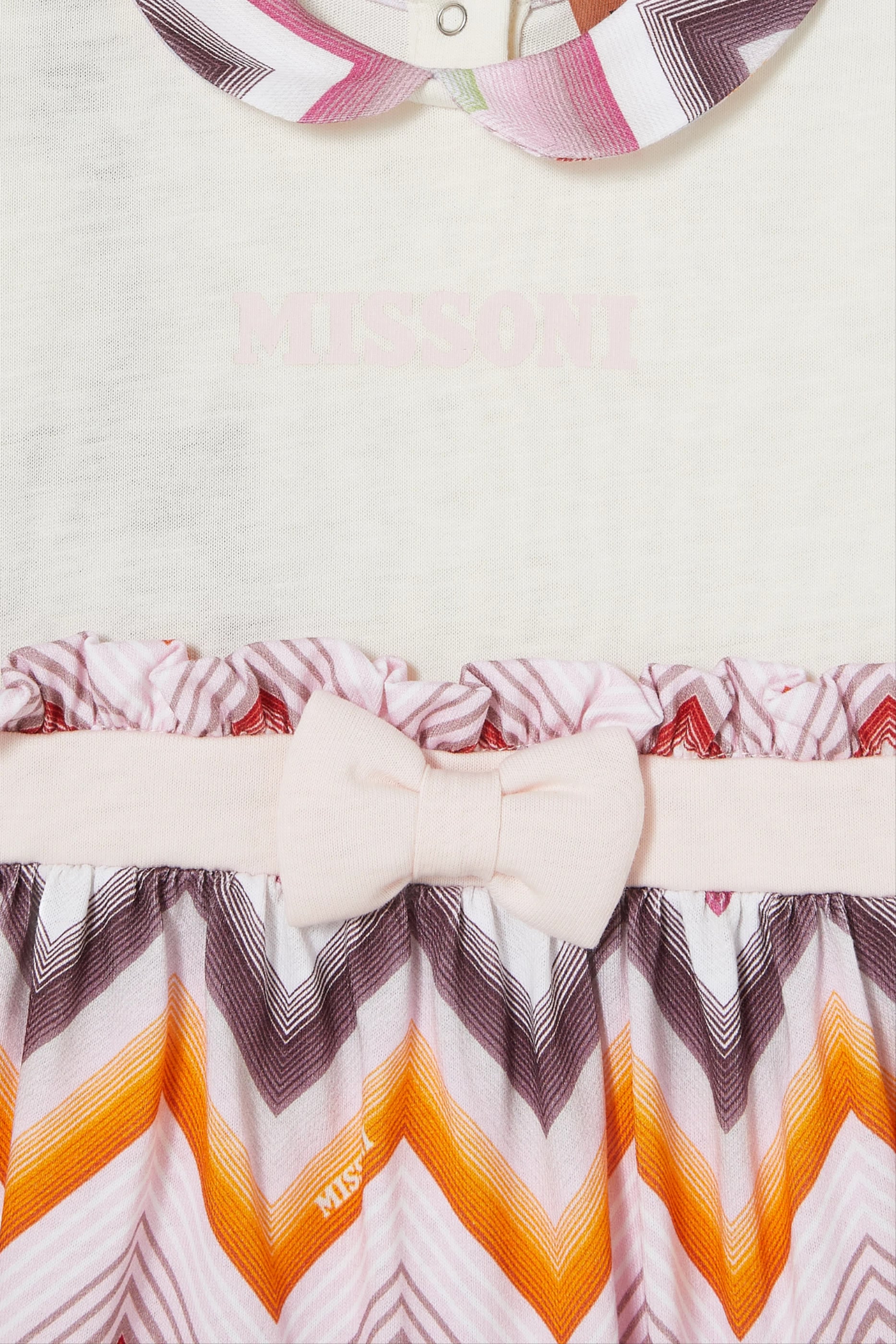 Kids  Chevron Jersey Collar Babygrow & Hat Set