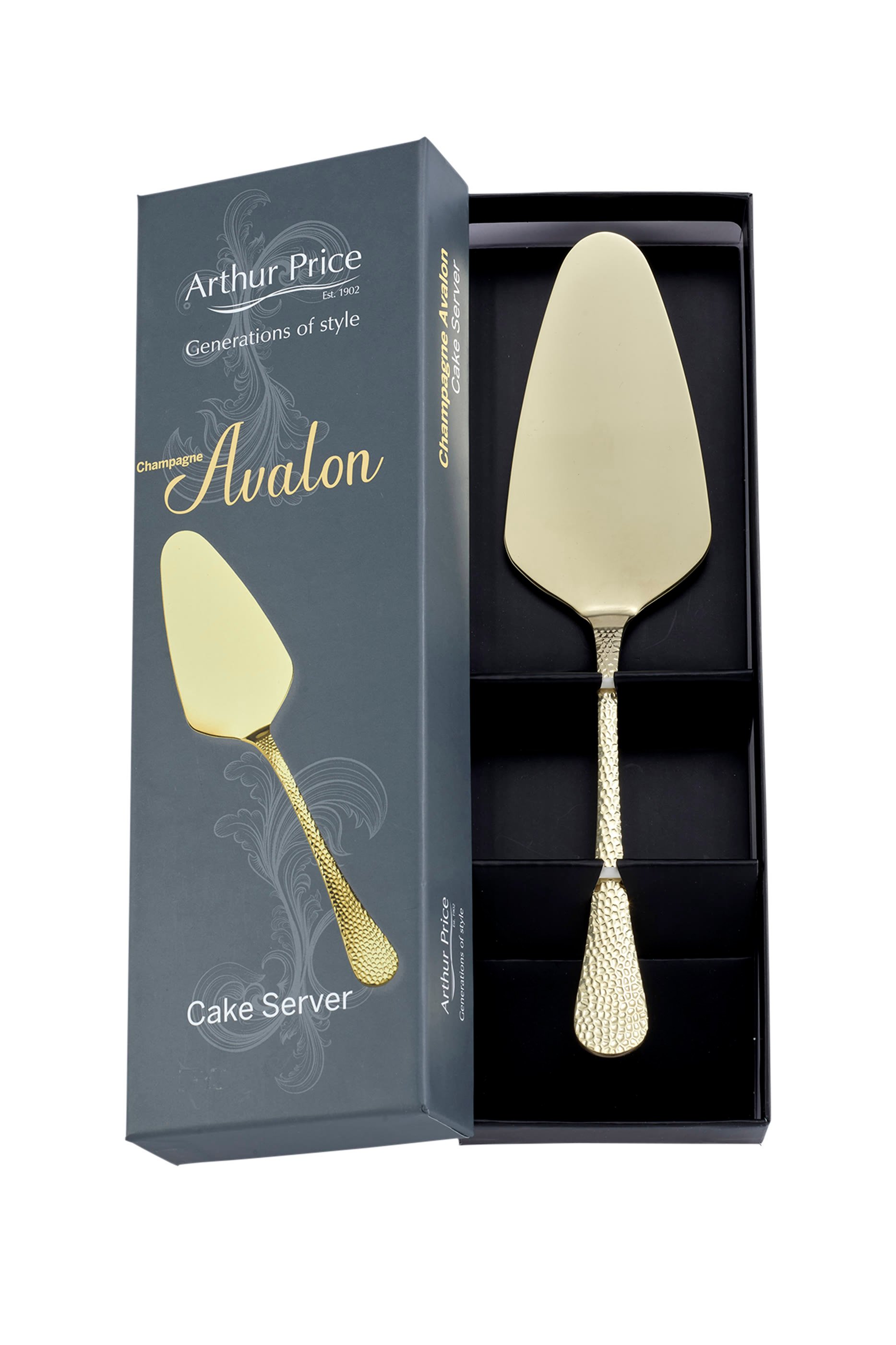 Champagne Avalon Cake Server