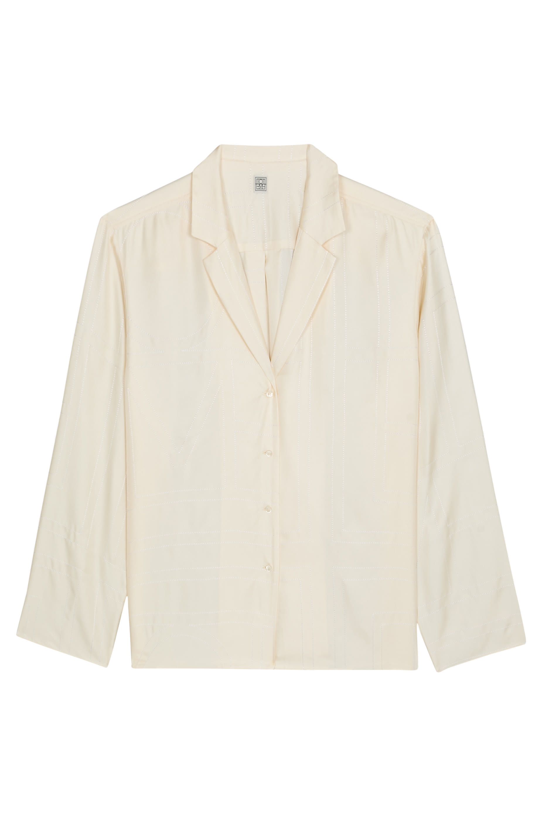 Monogram Silk Pajama Top
