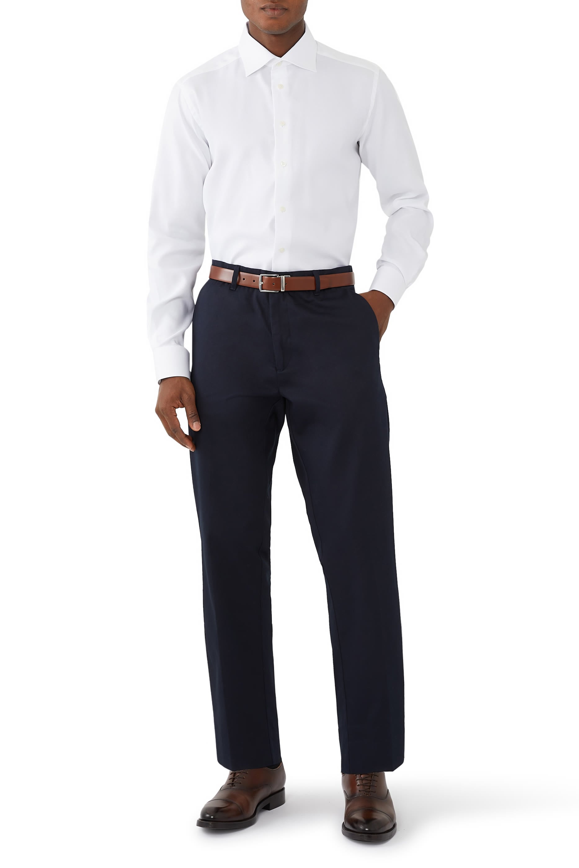 Solid Textured Twill Shirt 
