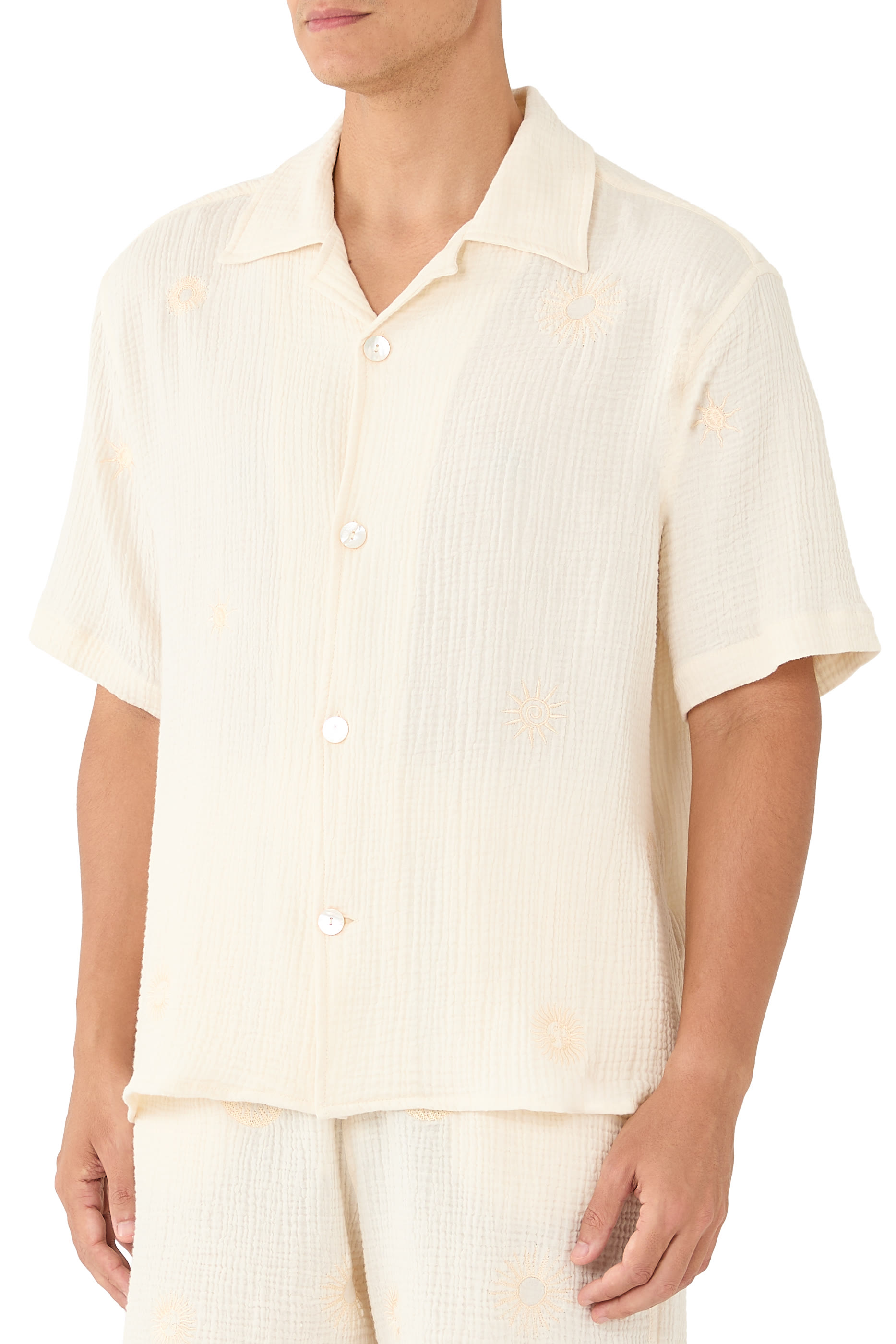 Sun Embroidered Shirt
