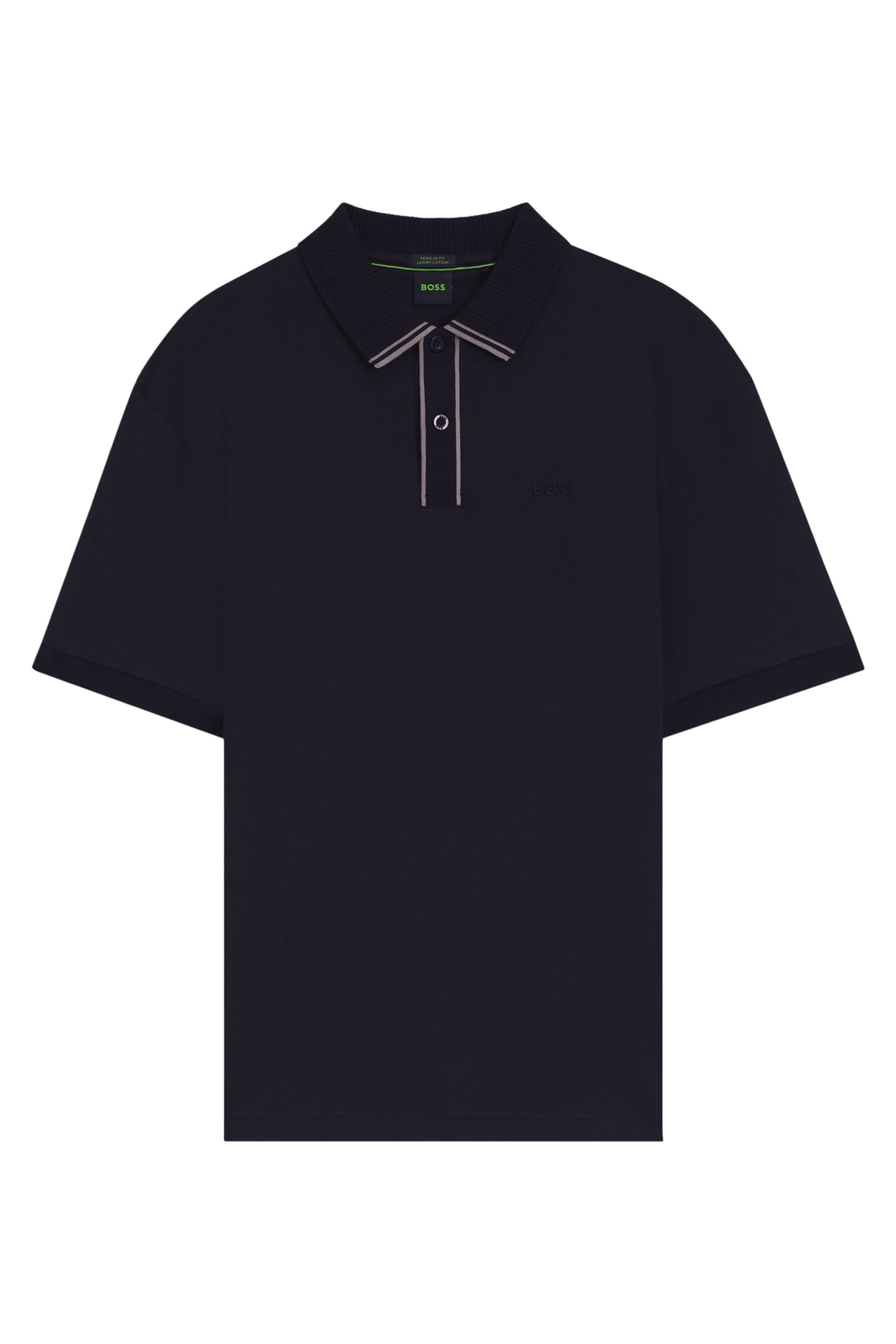 Striped Trim Polo Shirt