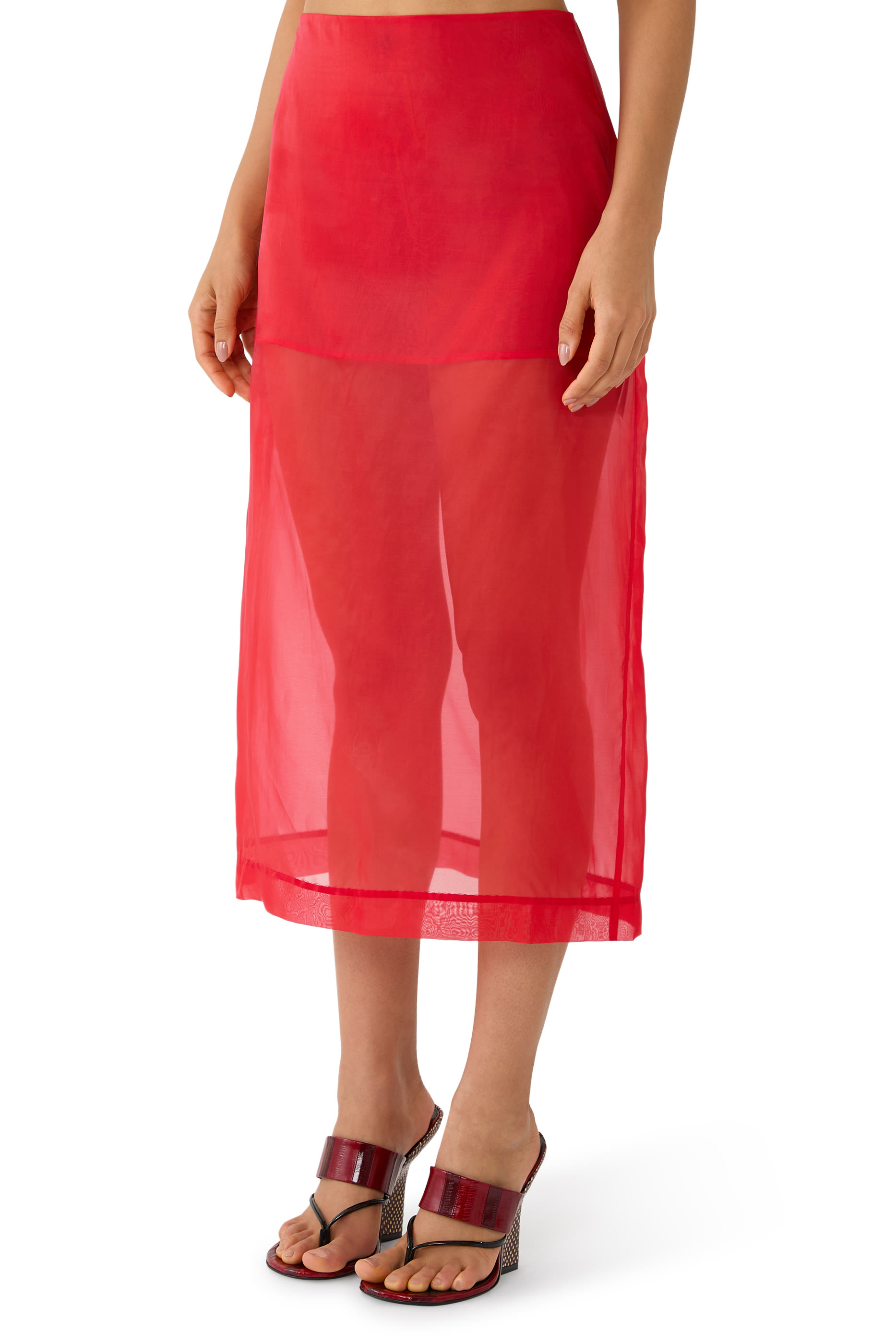 Peri Sheer Midi Skirt