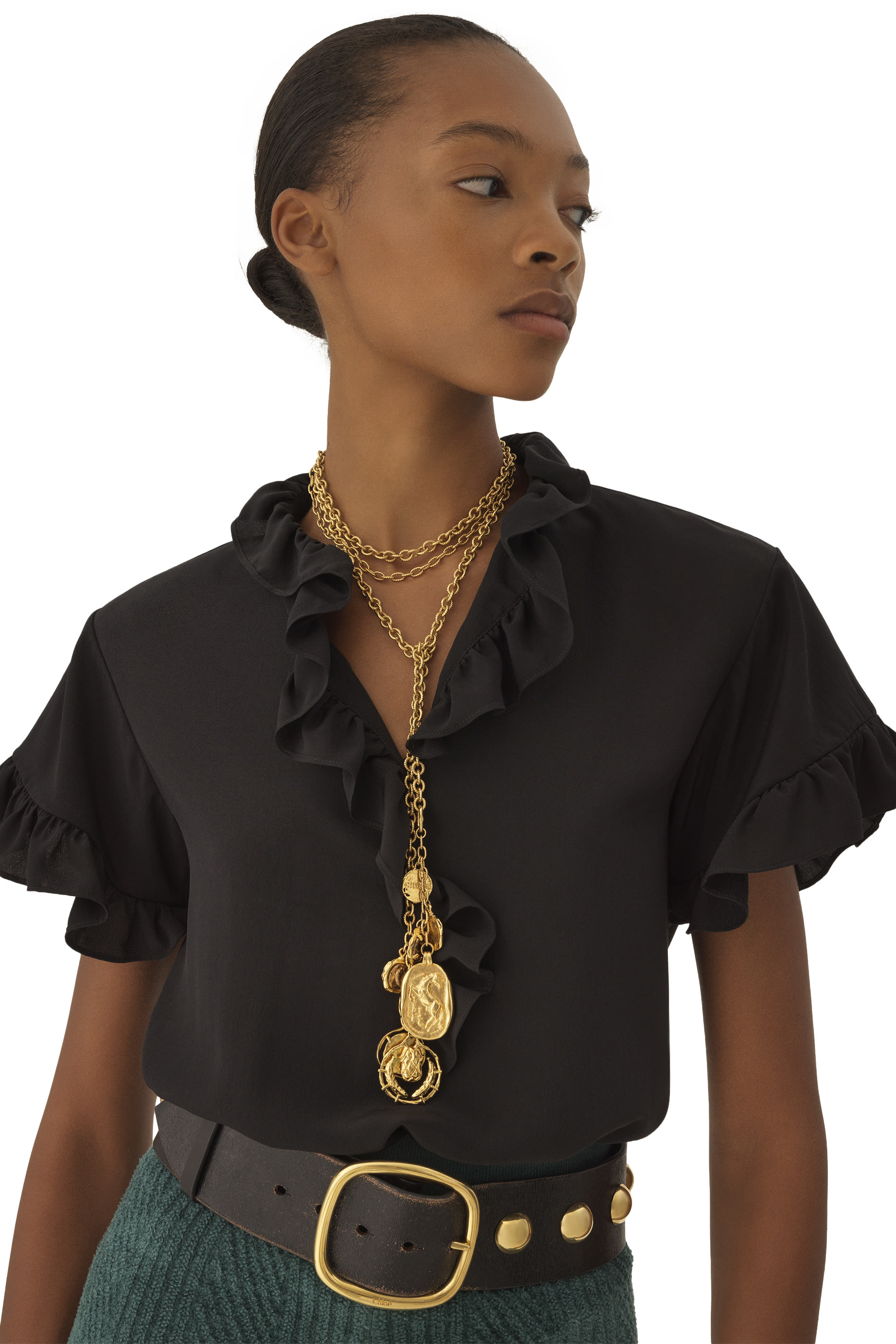 Short Sleeves Ruffle Top