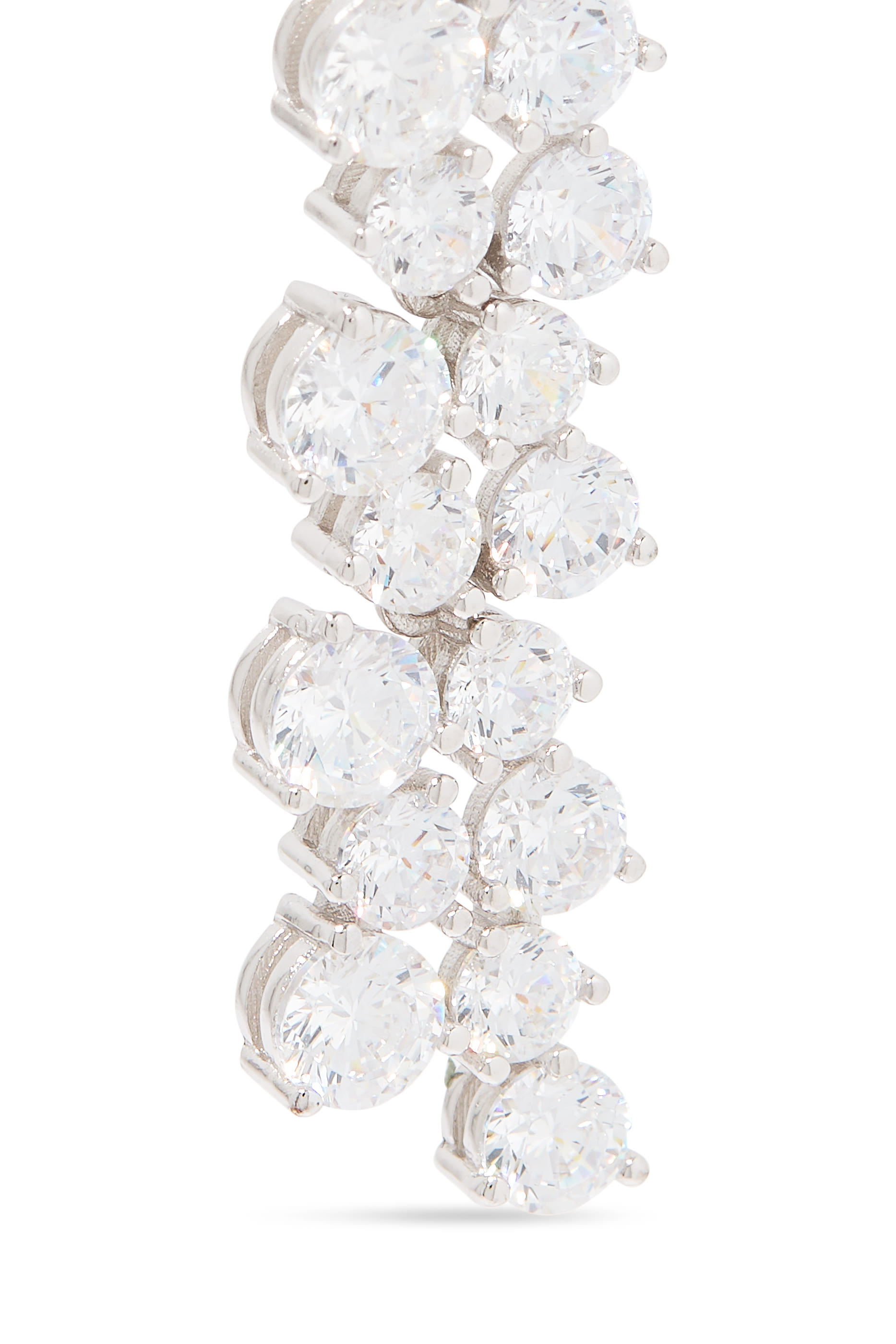  Aspen Drop Earrings, Silver Plated & AAAA+ Cubic Zirconia