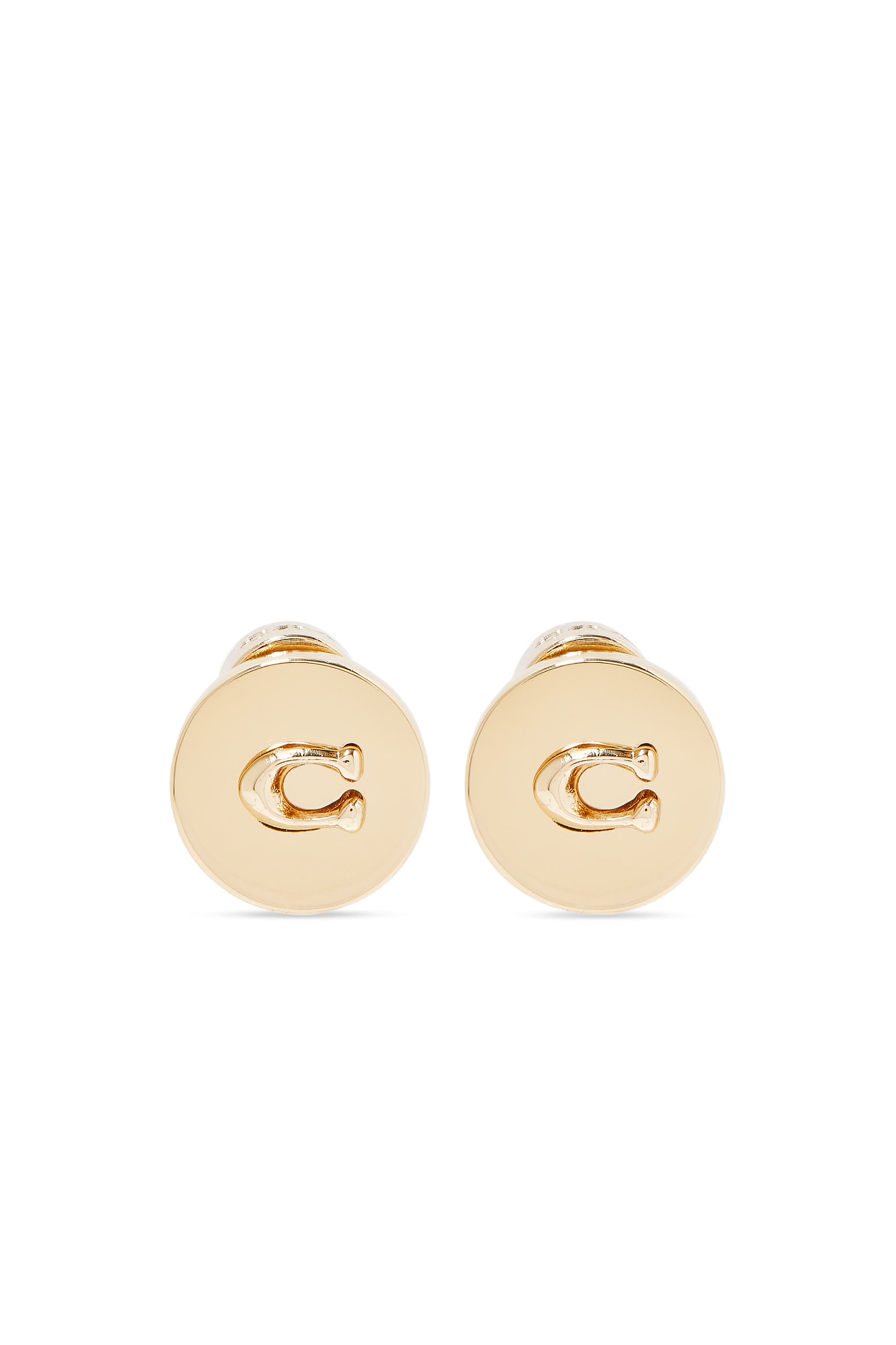 Disc Stud Earrings