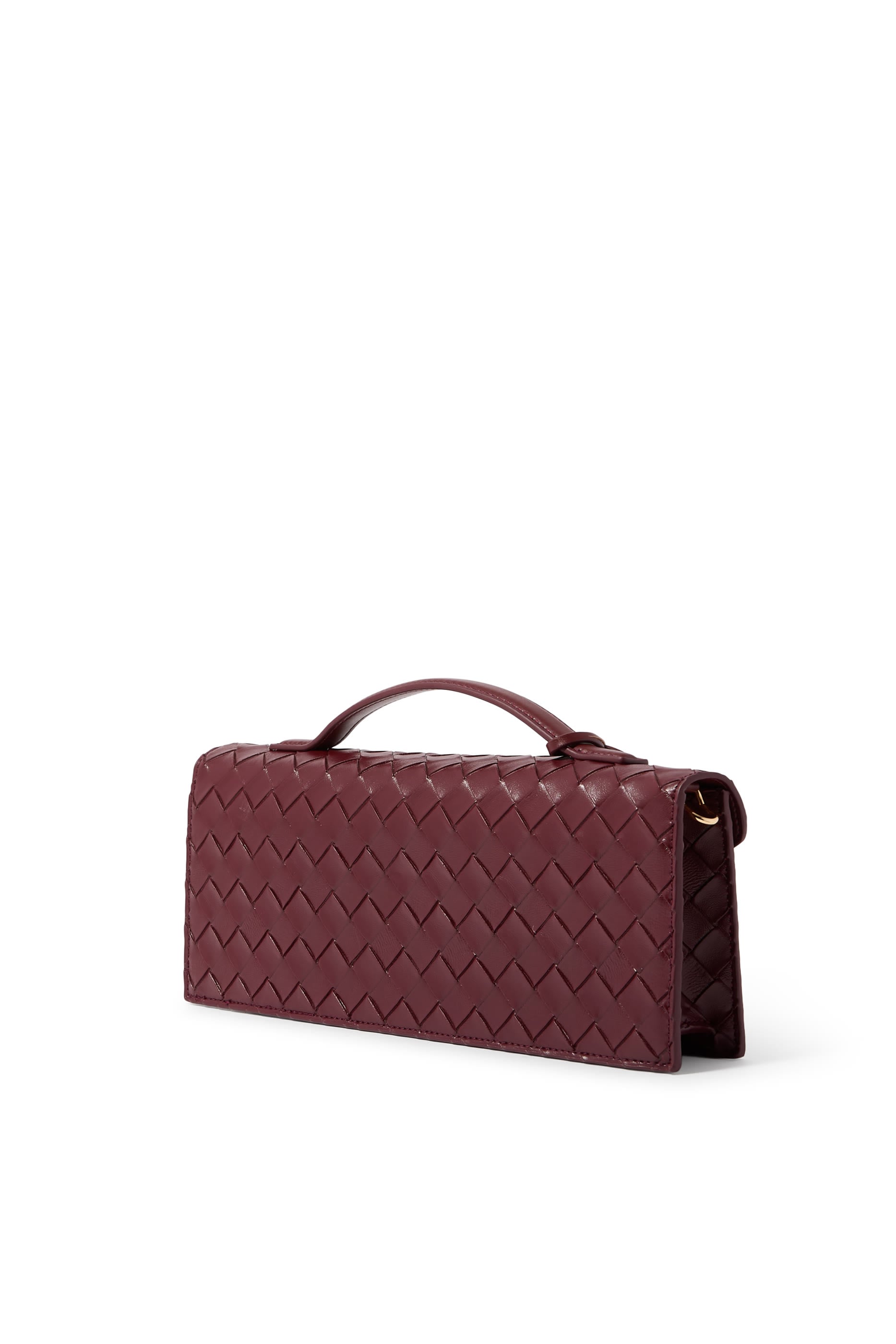 Celeste Woven Textured Envelope Top Handle Bag