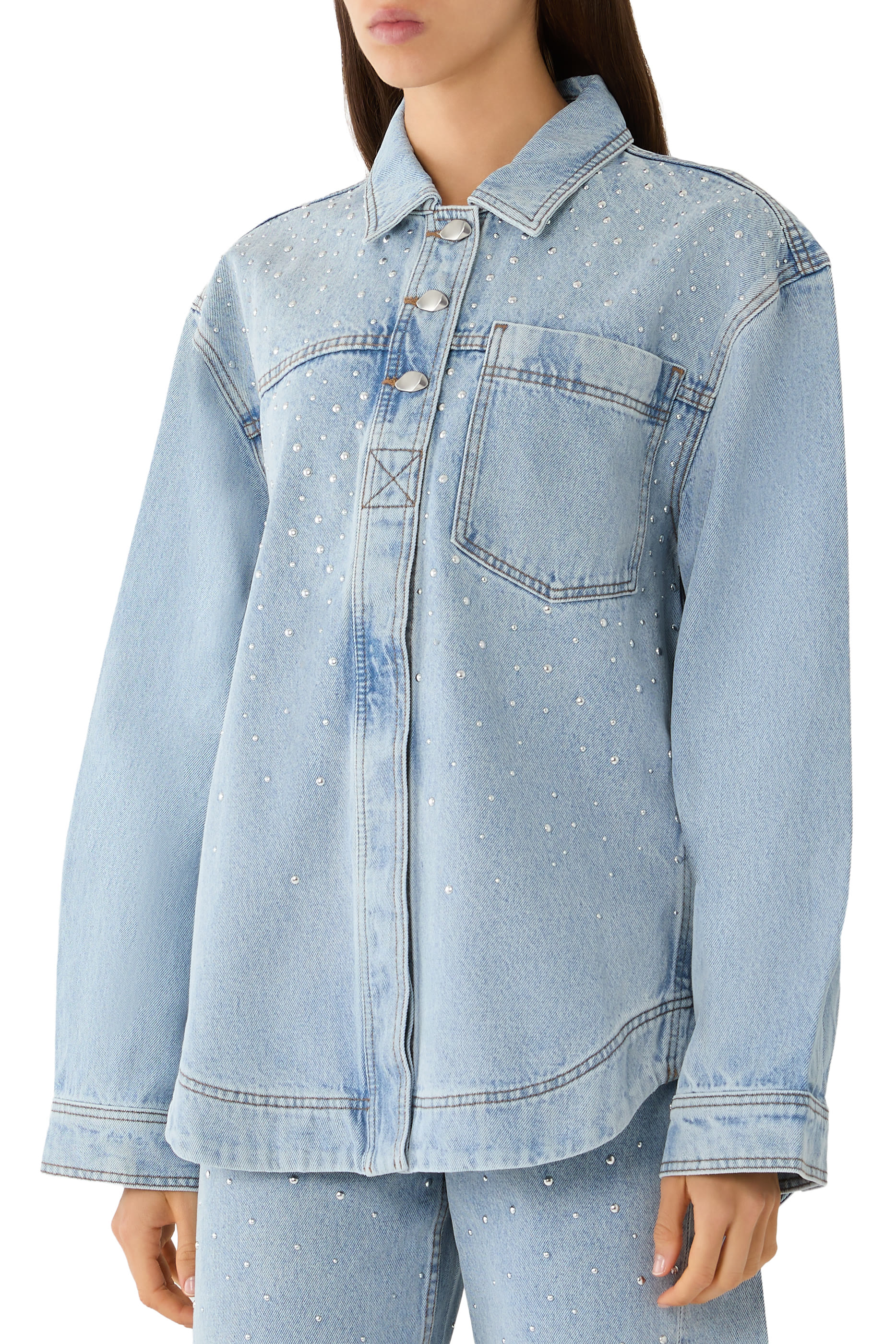 Lucina Stud Denim Shirt