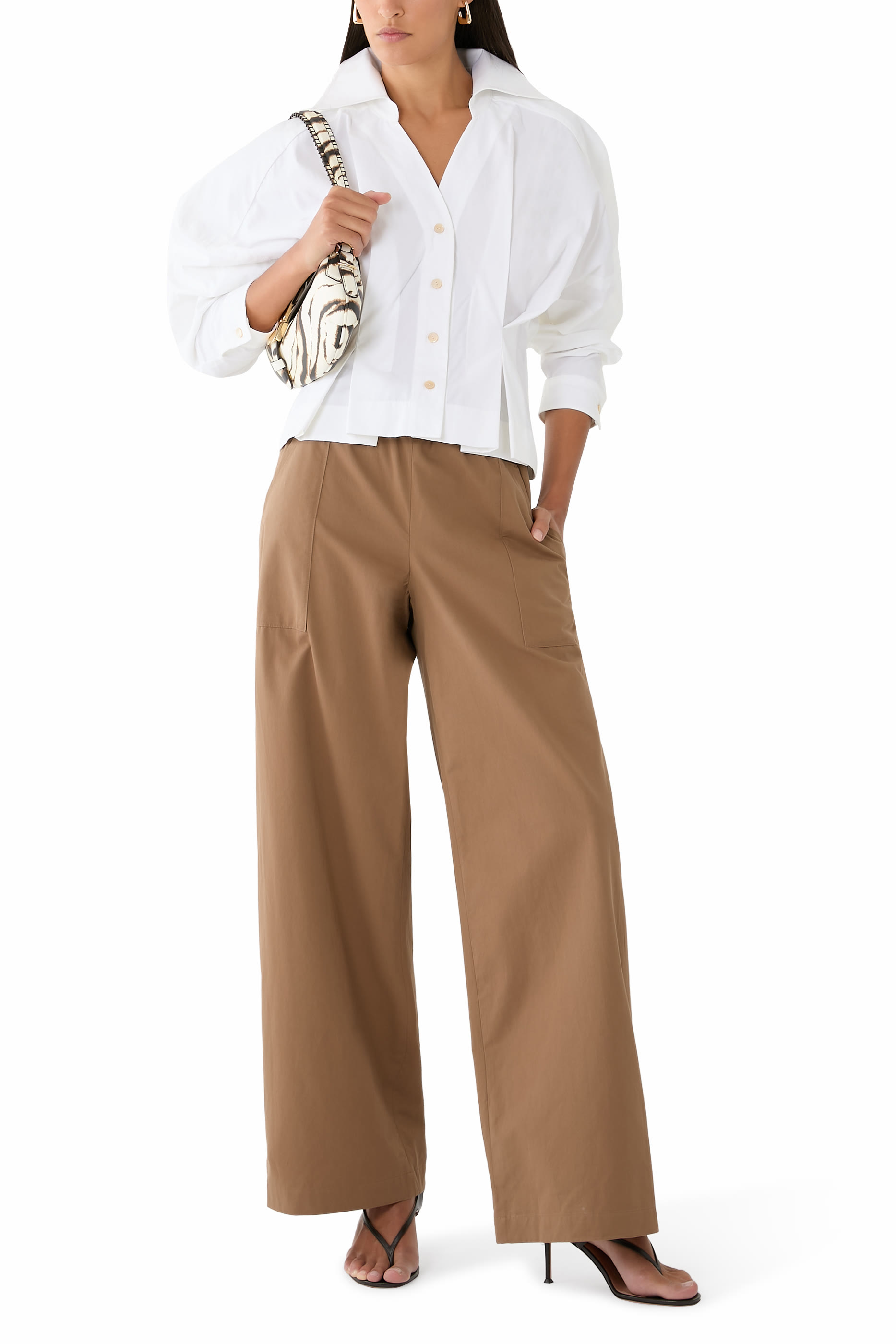 Double-Waist Drawstring Pants