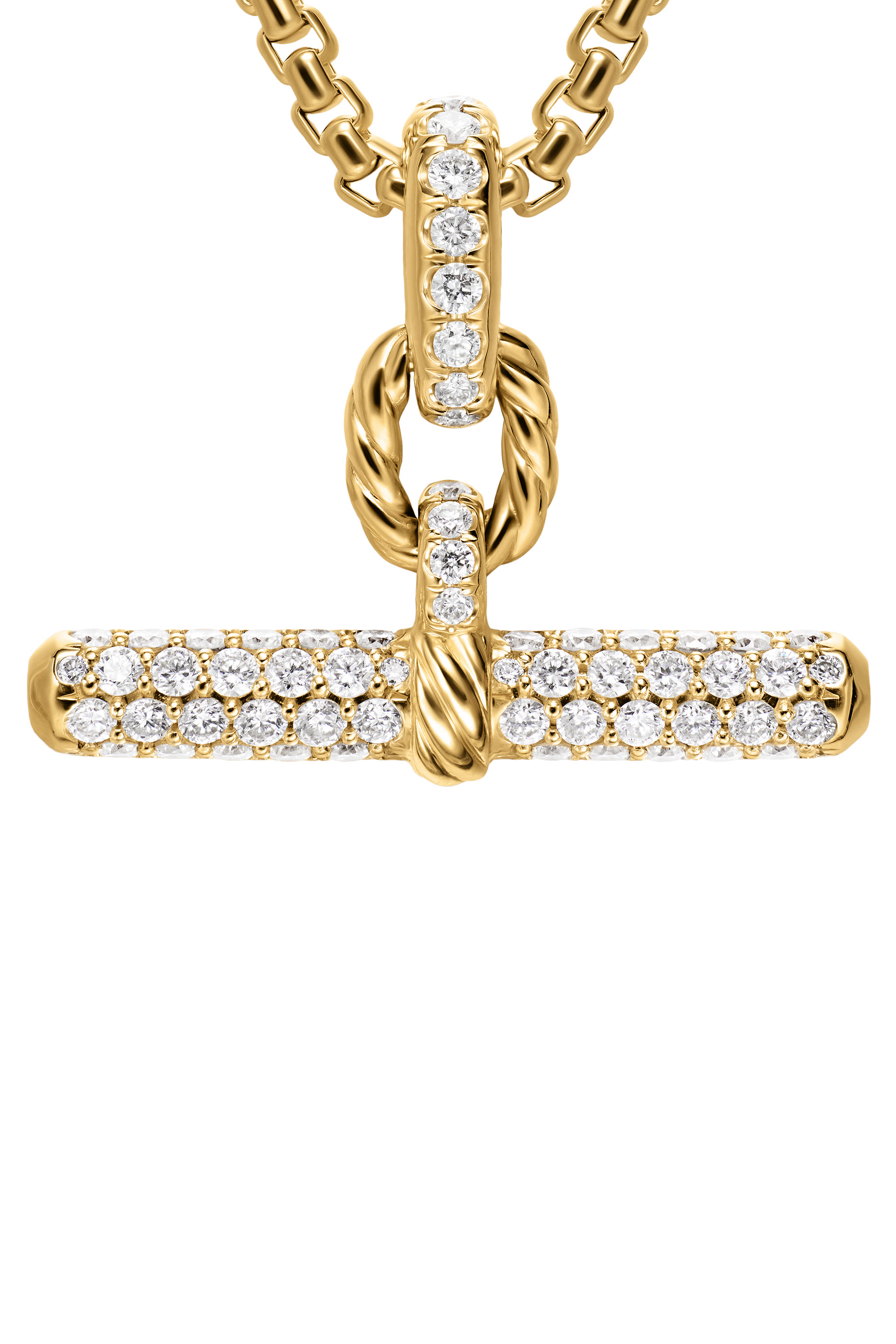 DY Madison&reg; Toggle Amulet, 18K Yellow Gold & Diamonds