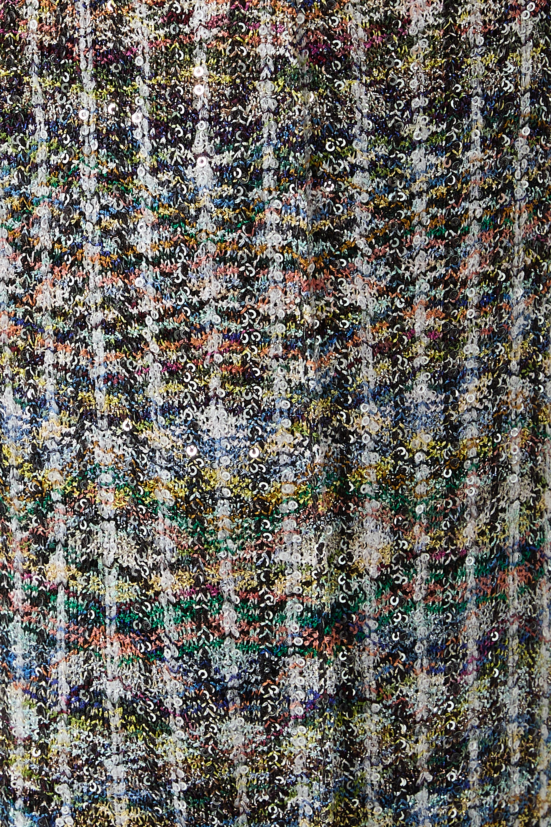 Tailored Viscose Lamé Sequin Trousers