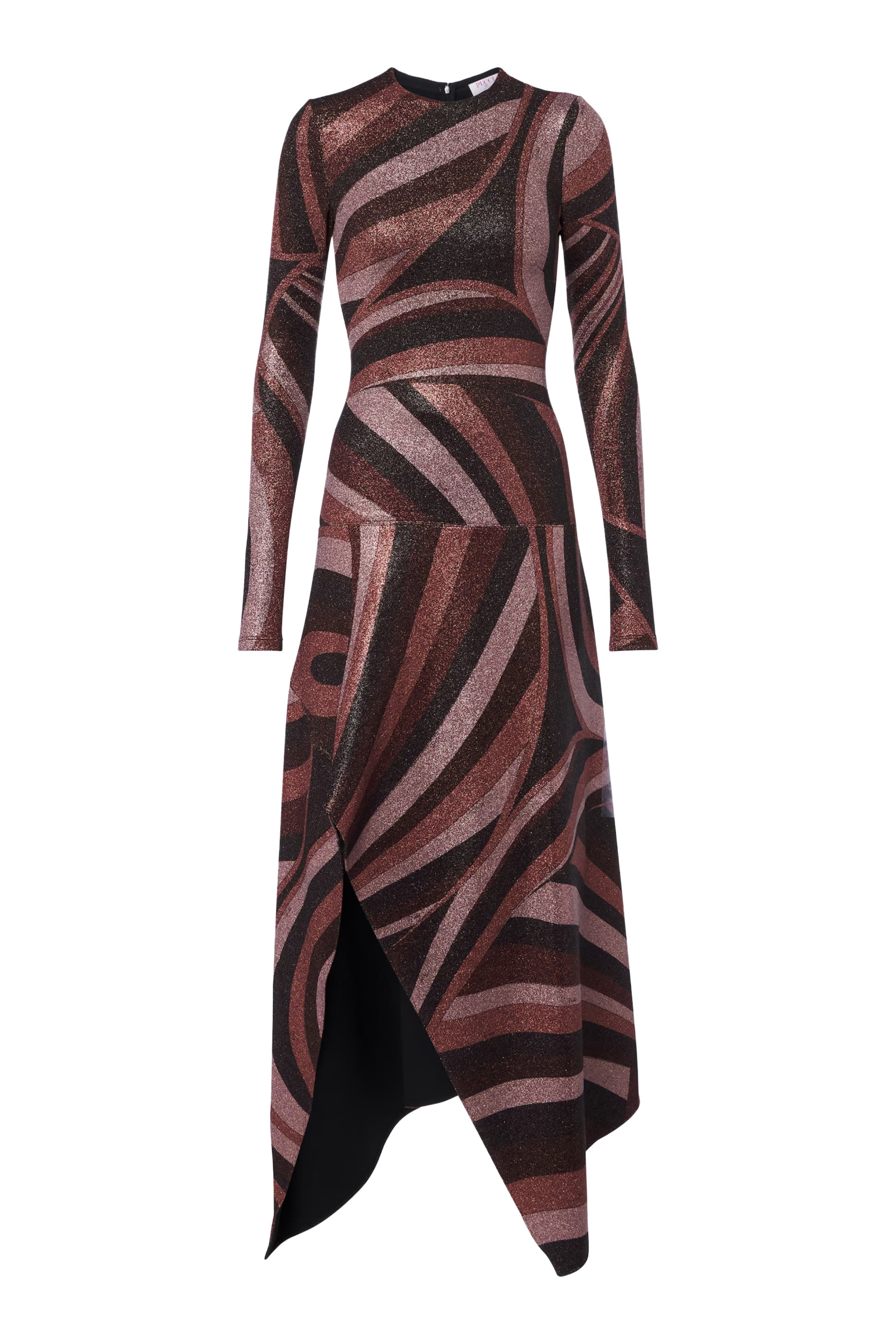 Iride Print Lurex Jersey Dress 