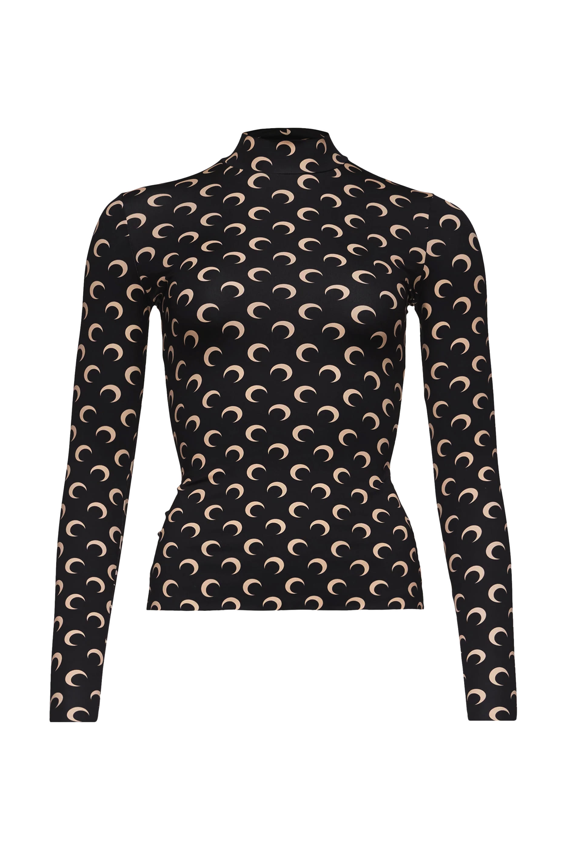 Recycled Moon Jersey Second Skin Highneck Top