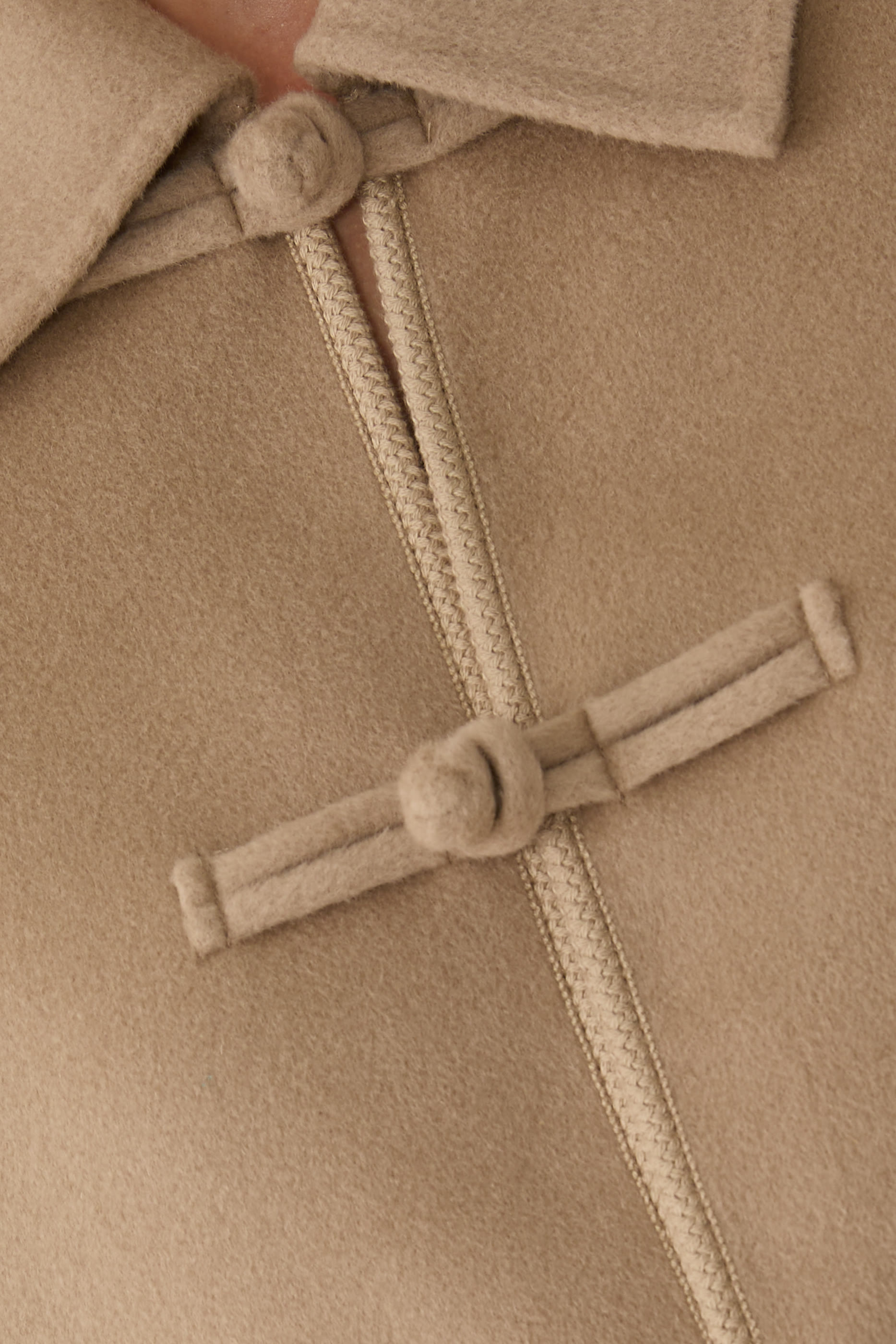 Double-Faced Wool Pankou Closure Jacket