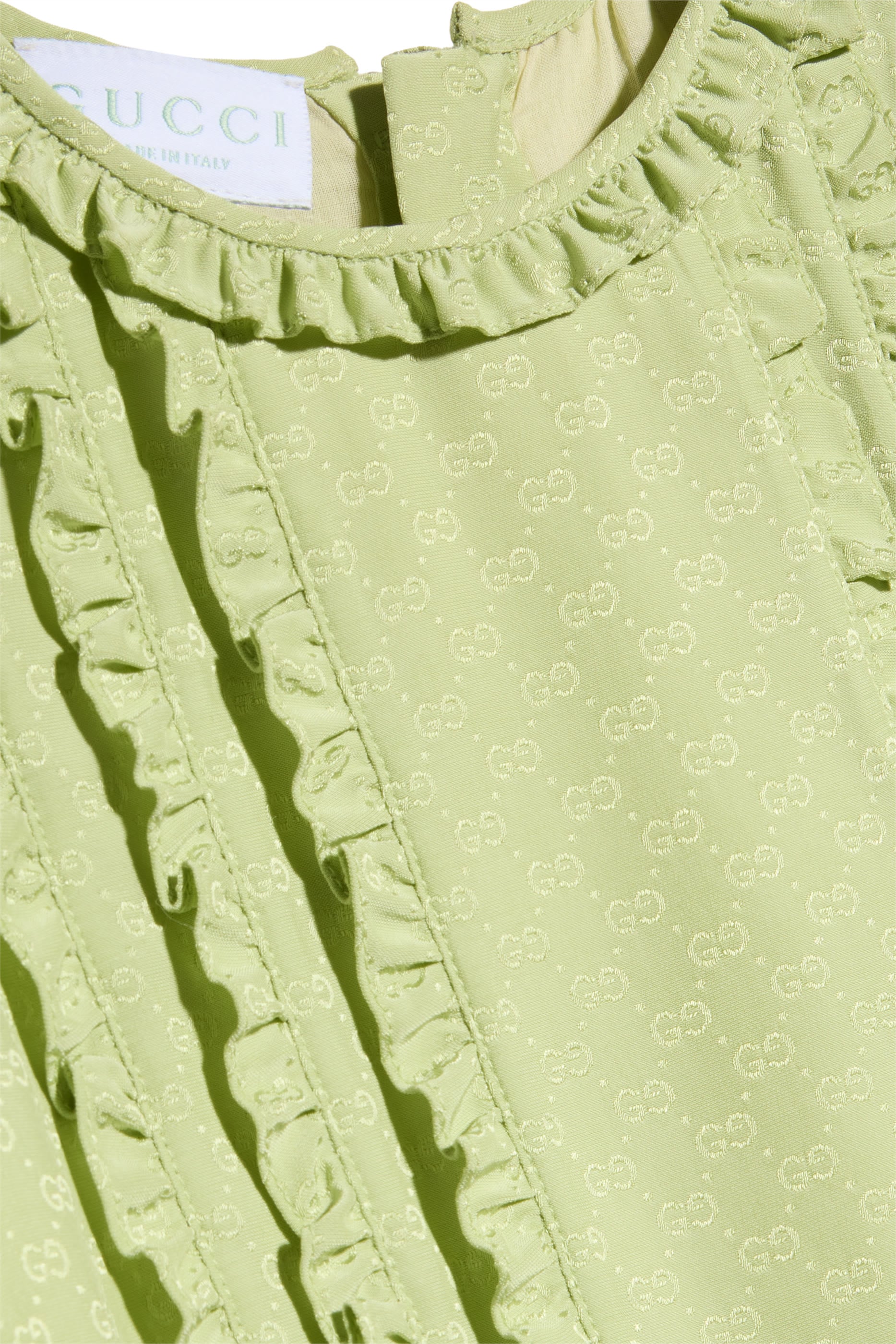 Kids GG Viscose Silk Dress