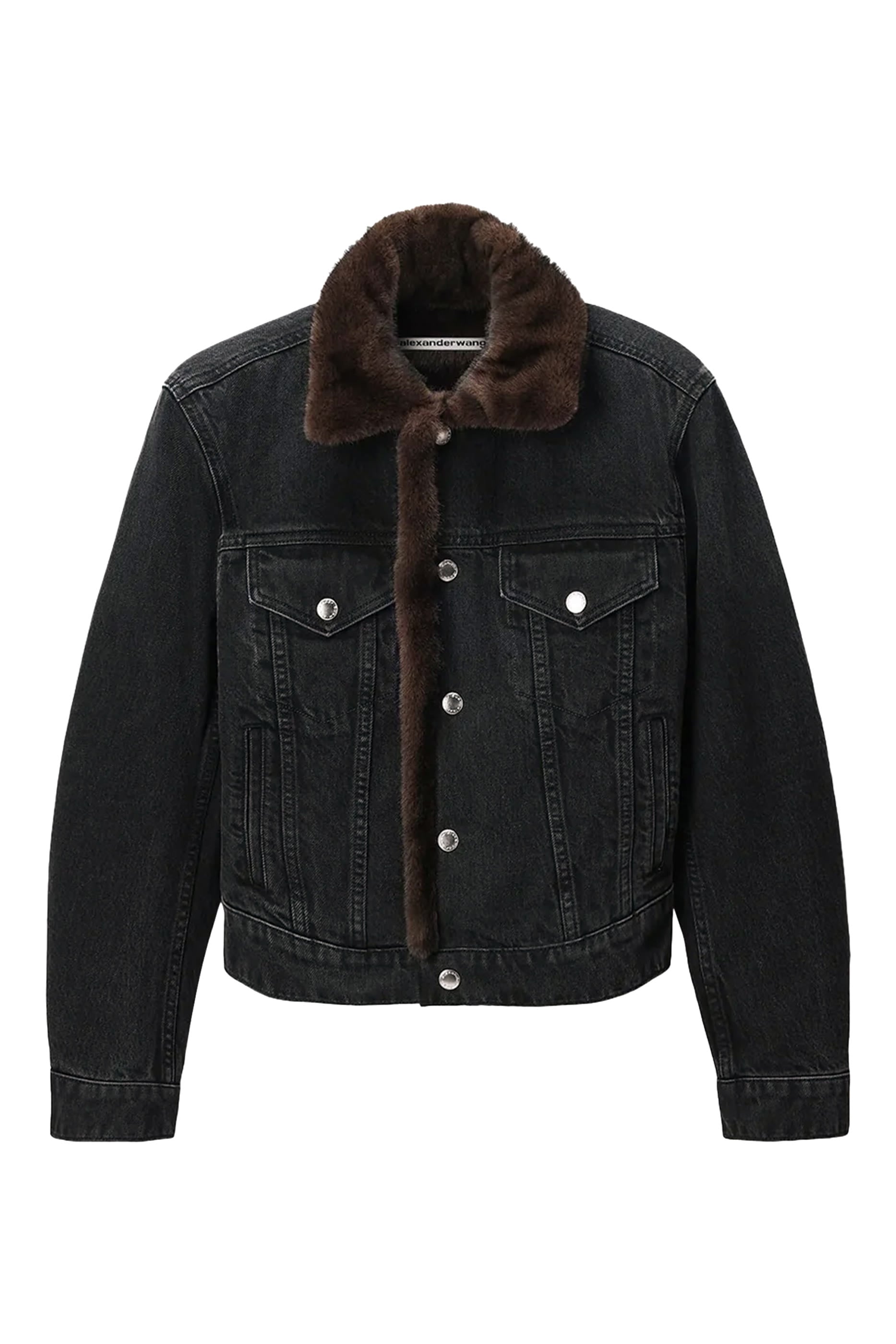 Faux Fur Lined Denim Jacket