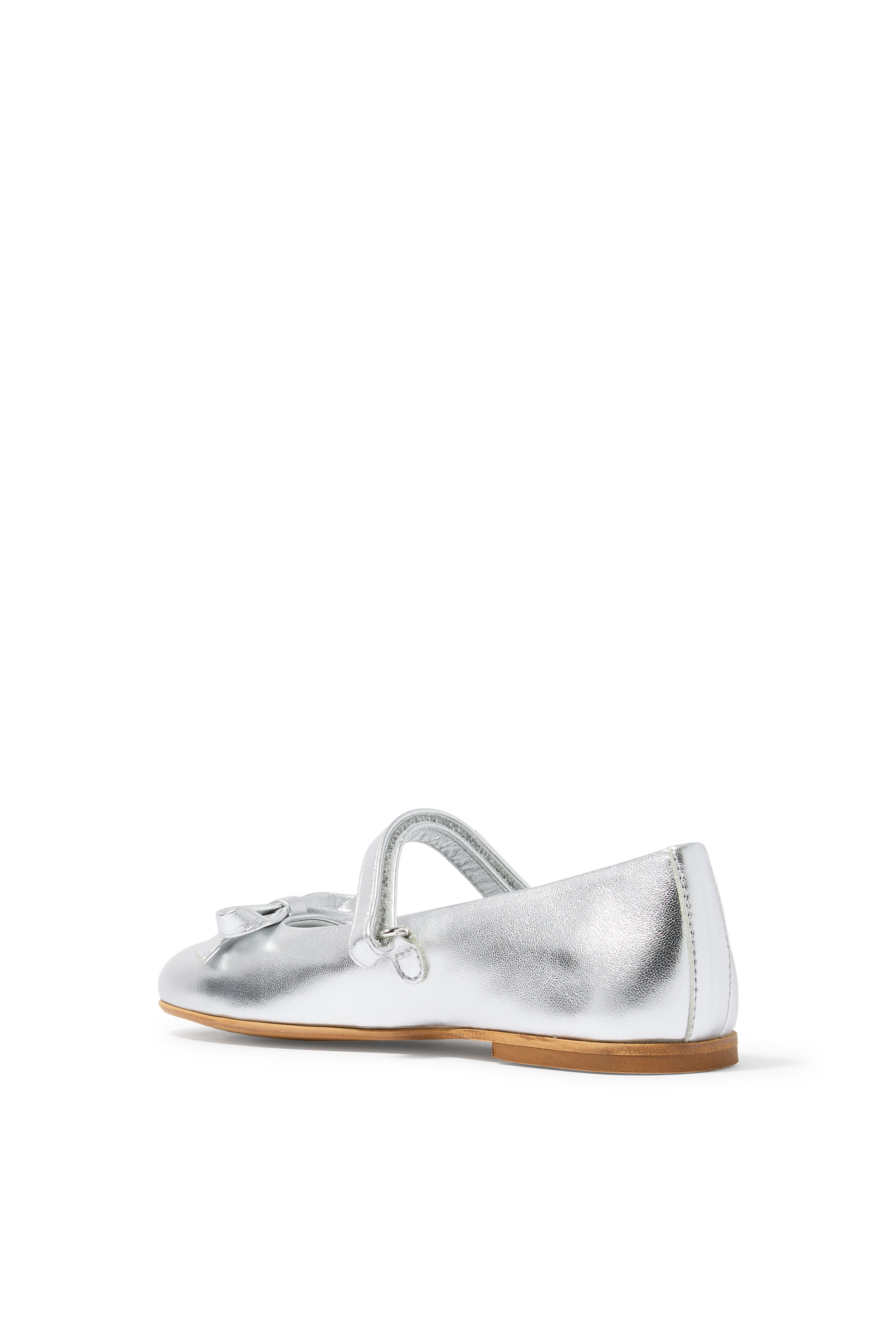 Kids Bow-Detail Ballet Flats