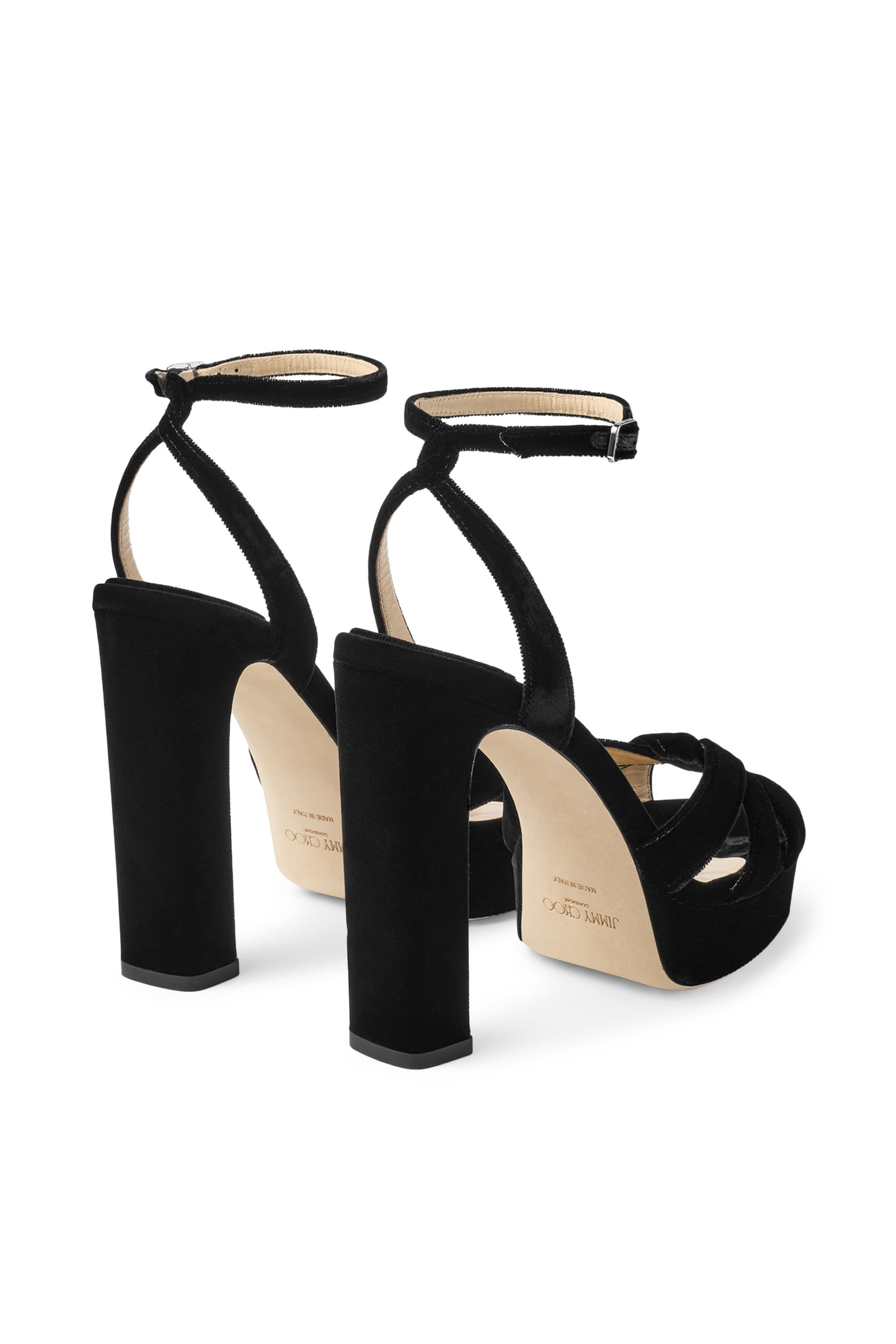 Heloise 120 Velvet Platform Sandals