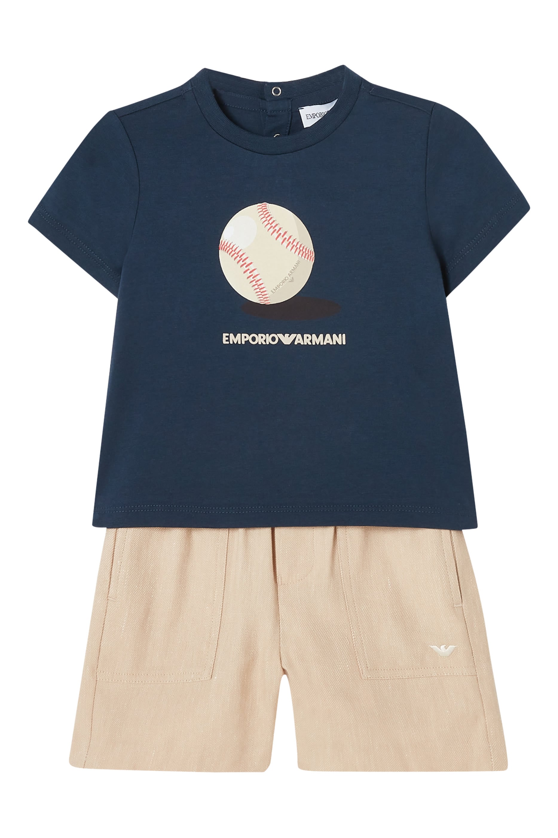 تيشيرت بطبعة بيسبول للأطفال