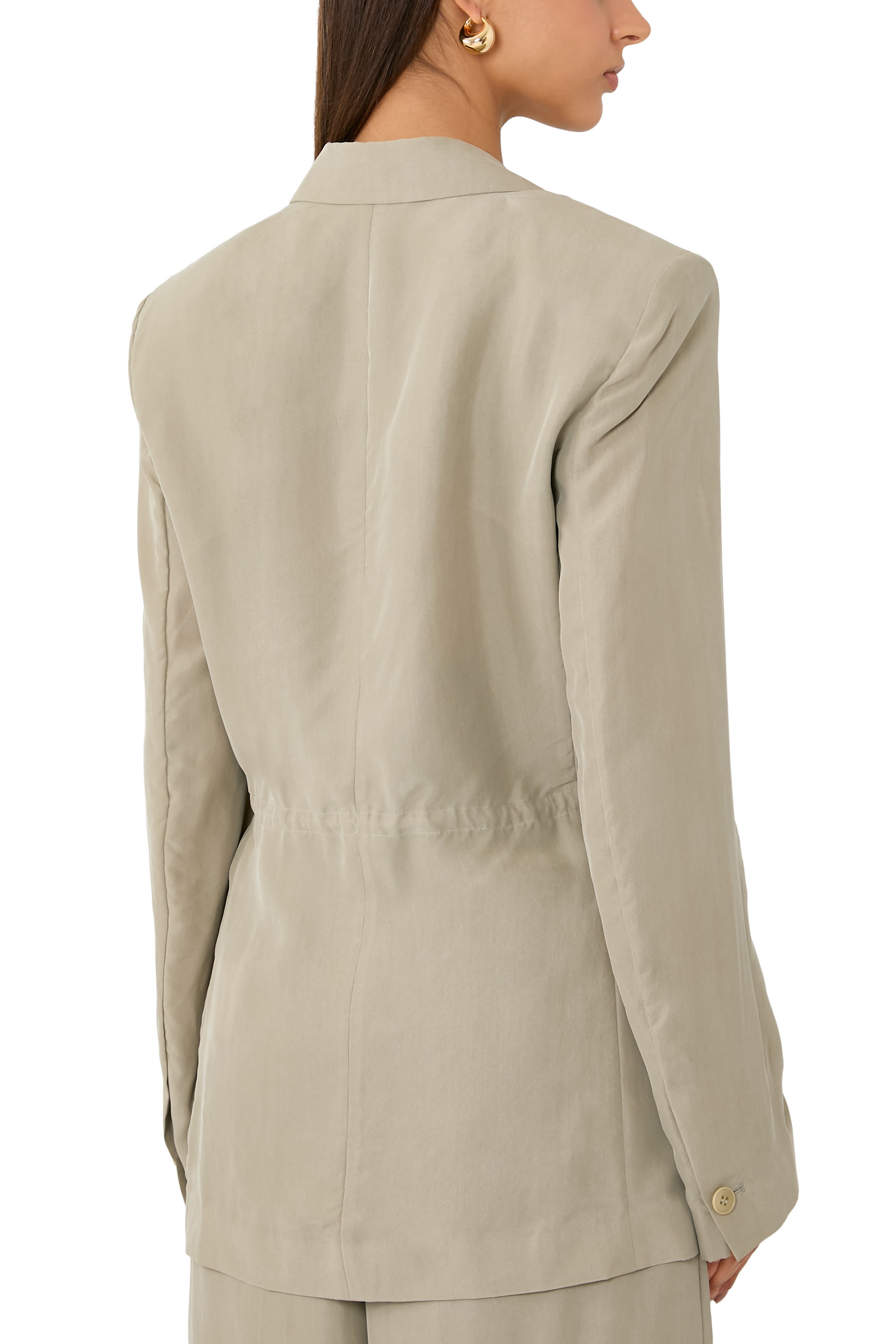 Blazer with Drawcord Detail