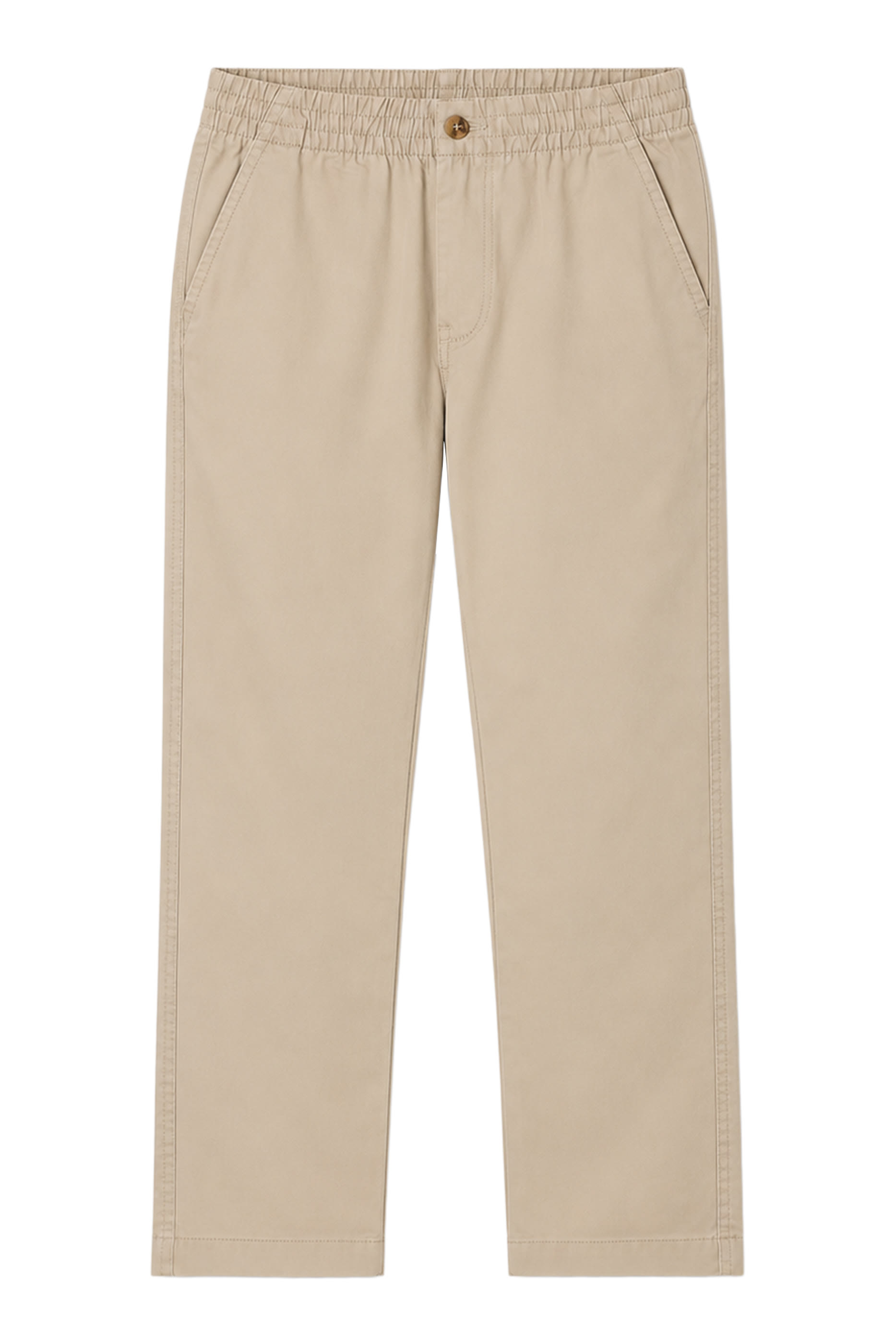 Kids Logo Embroidered Elasticated Chino Trousers