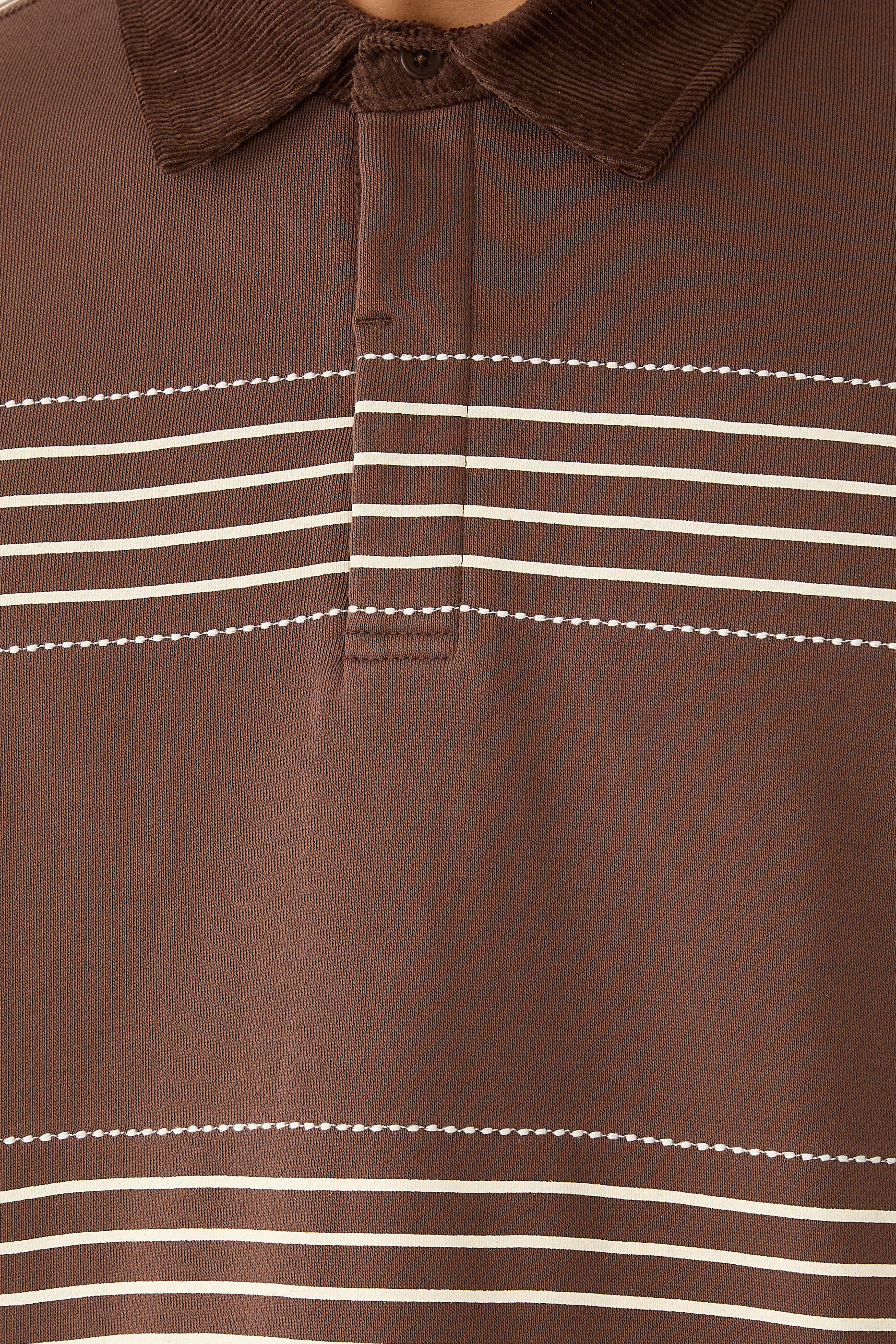 Editor Striped Rugby Polo Shirt