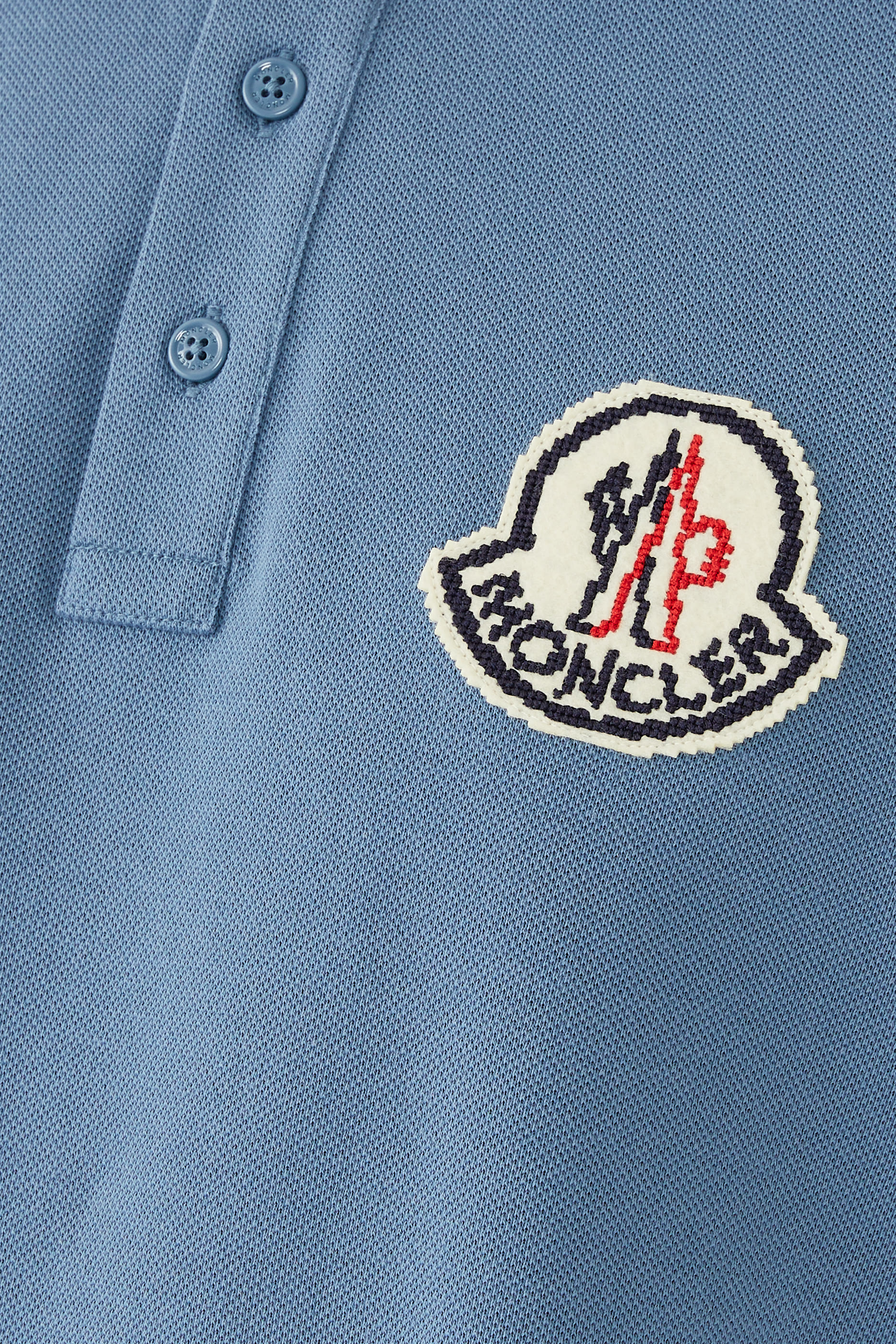 Logo-Appliqu&eacute;d Pique Cotton Polo Shirt