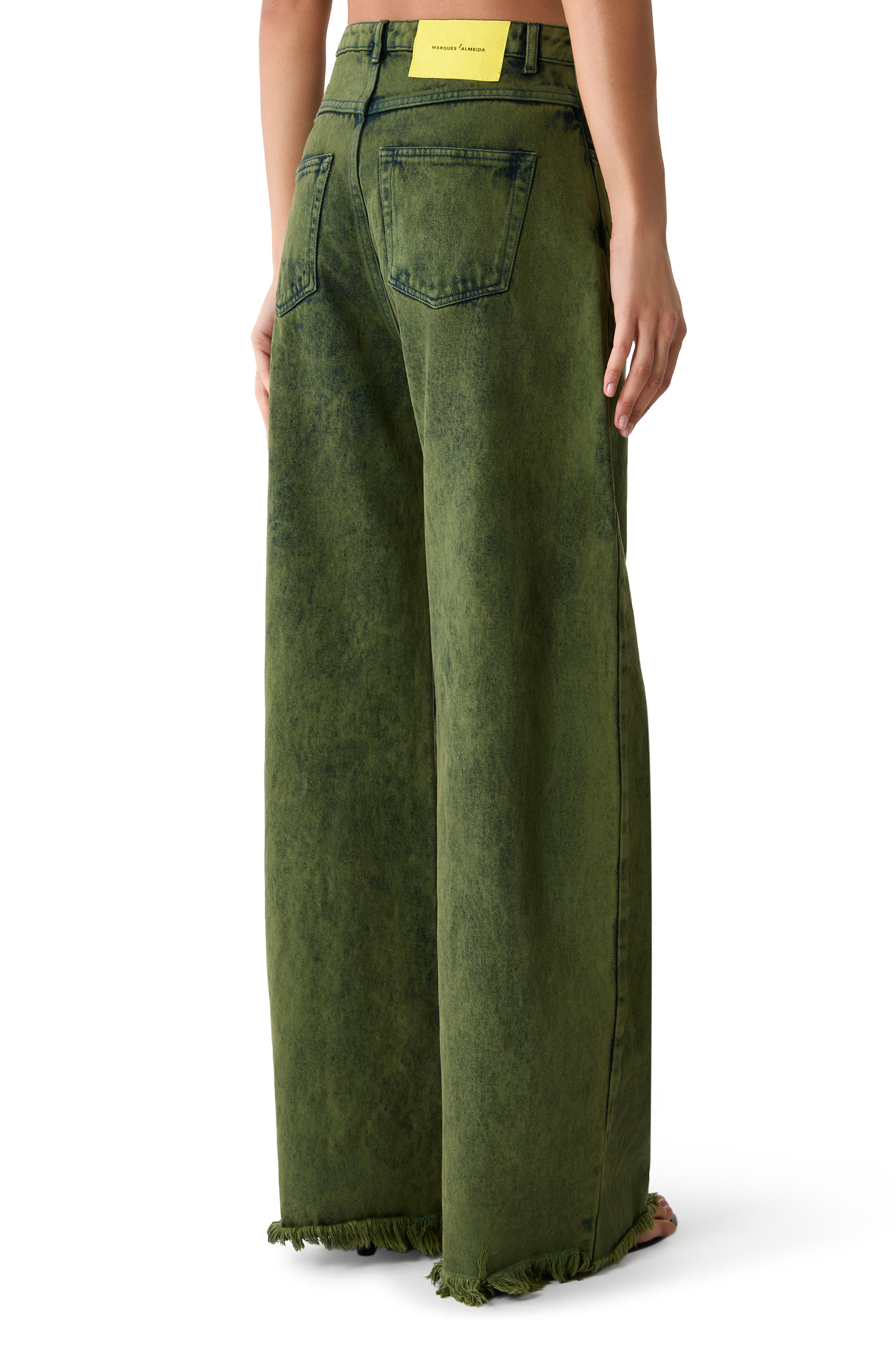 Wash Denim Boyfriend Trousers 